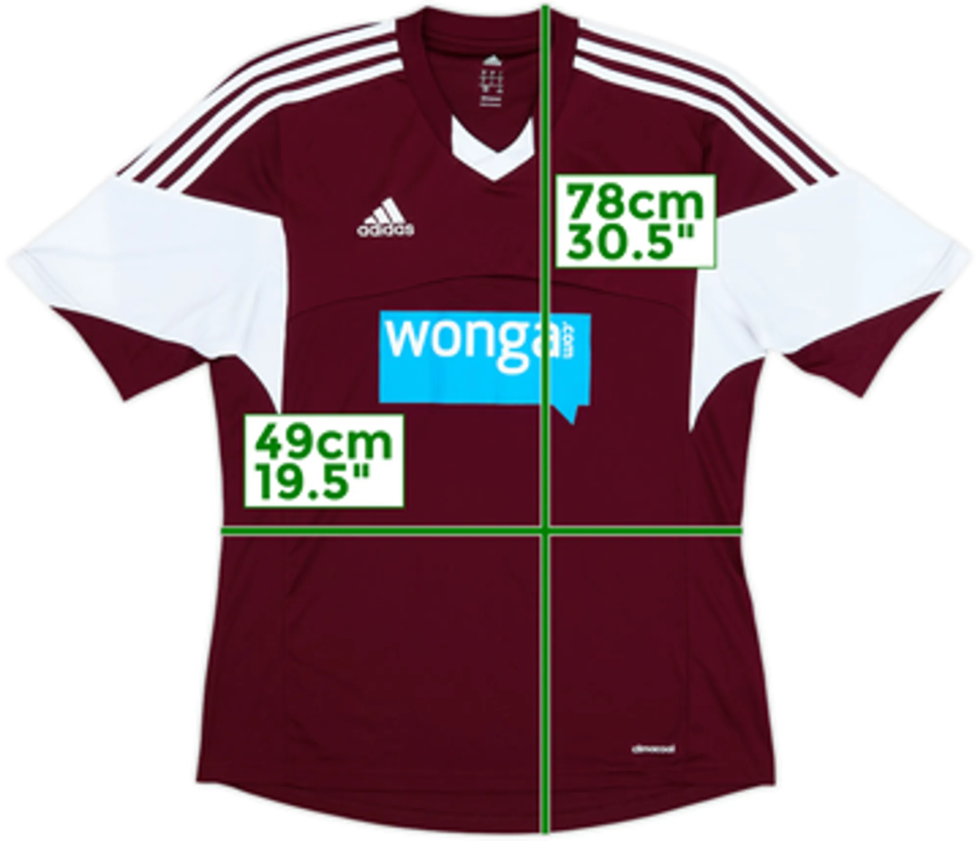 2013-14 Hearts Home Shirt - 8/10 - (L)