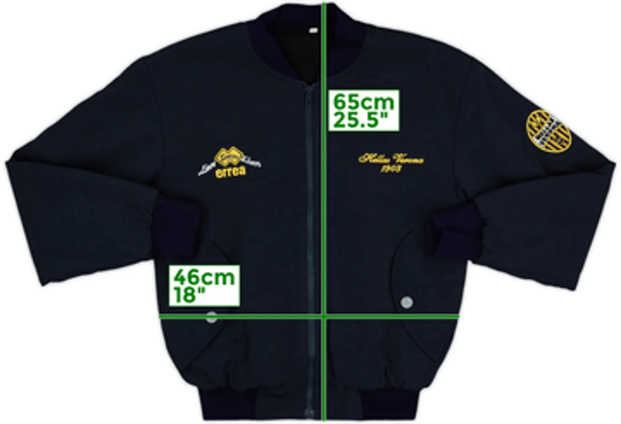 1995-96 Hellas Verona Errea Bomber Jacket - 8/10 - (XL.Boys)