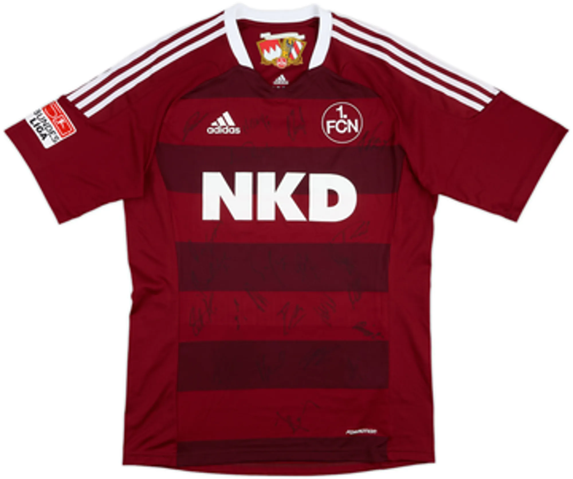 2012-13 Nurnberg Player Issue Squad Signed Home Shirt Kamavuaka #24 - 8/10 - (L)