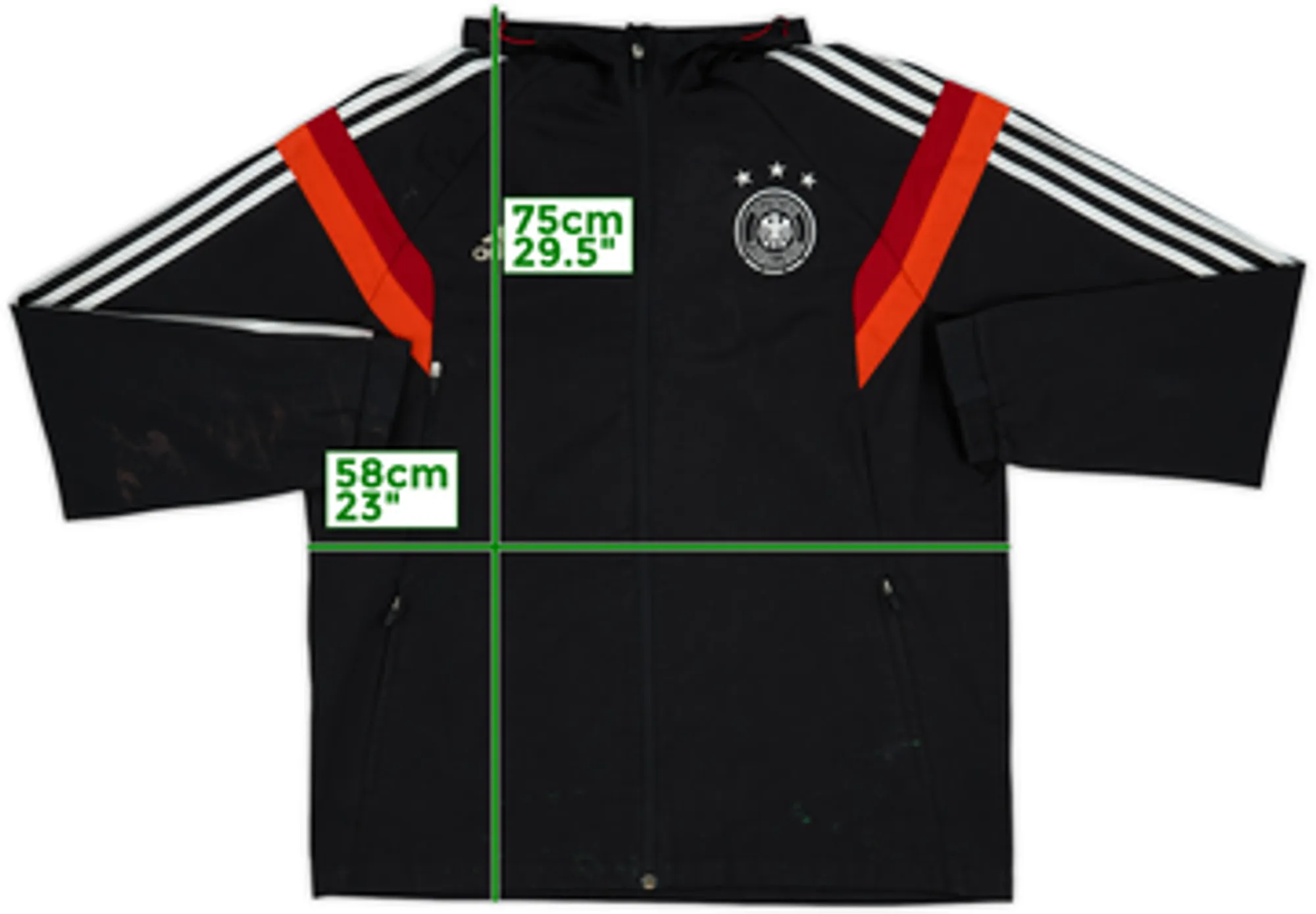 2014-15 Germany adidas Hooded Track Jacket - 5/10 - (L)