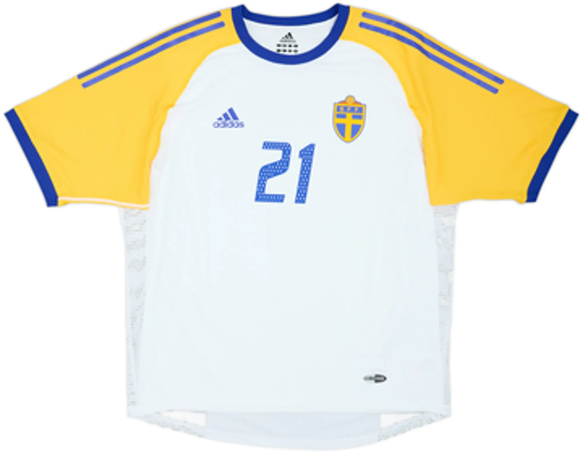 2002-04 Sweden Player Issue Away Shirt Ibrahimovic #21 - 9/10 - (L)