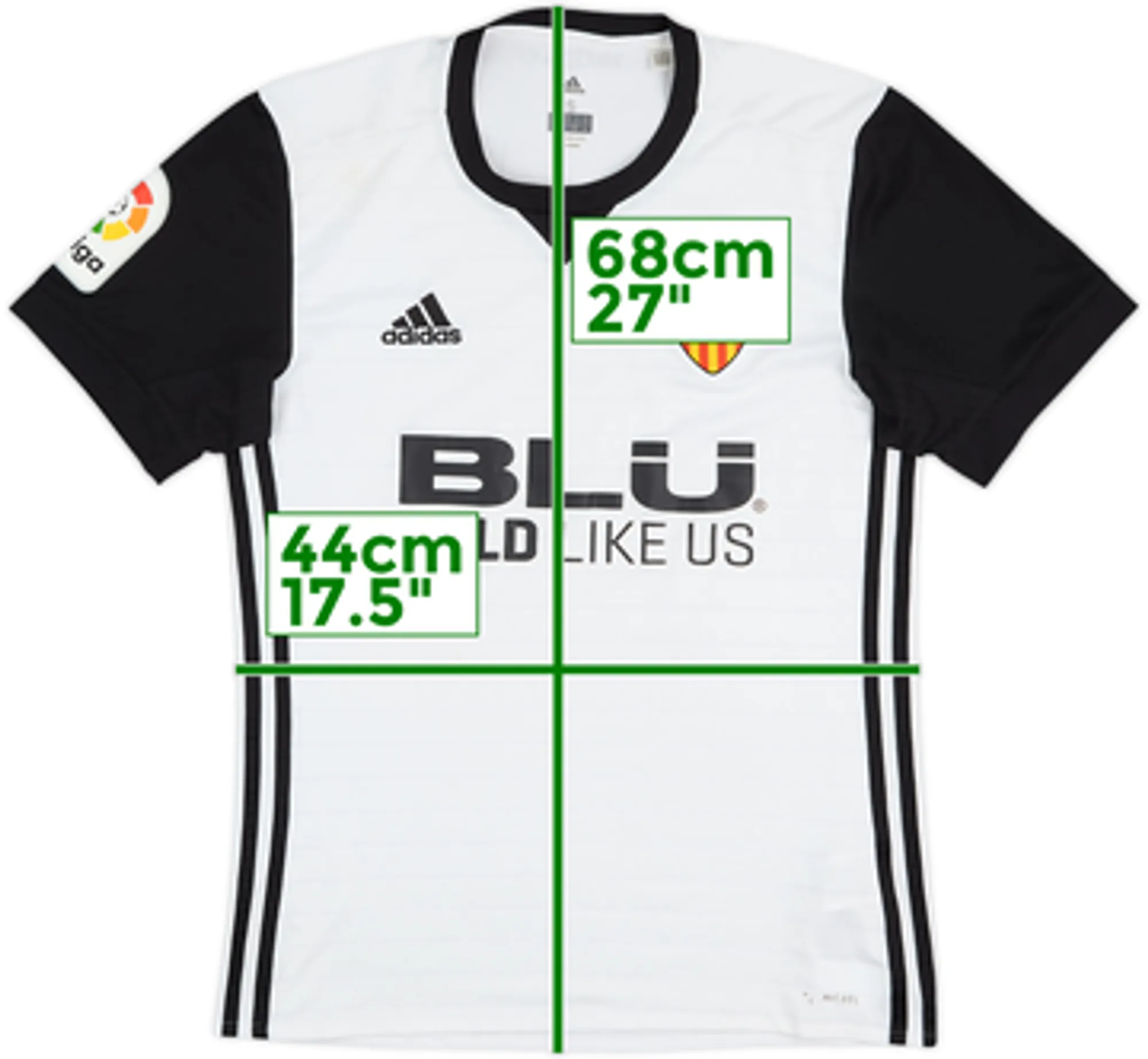 2017-18 Valencia Home Shirt - 6/10 - (S)