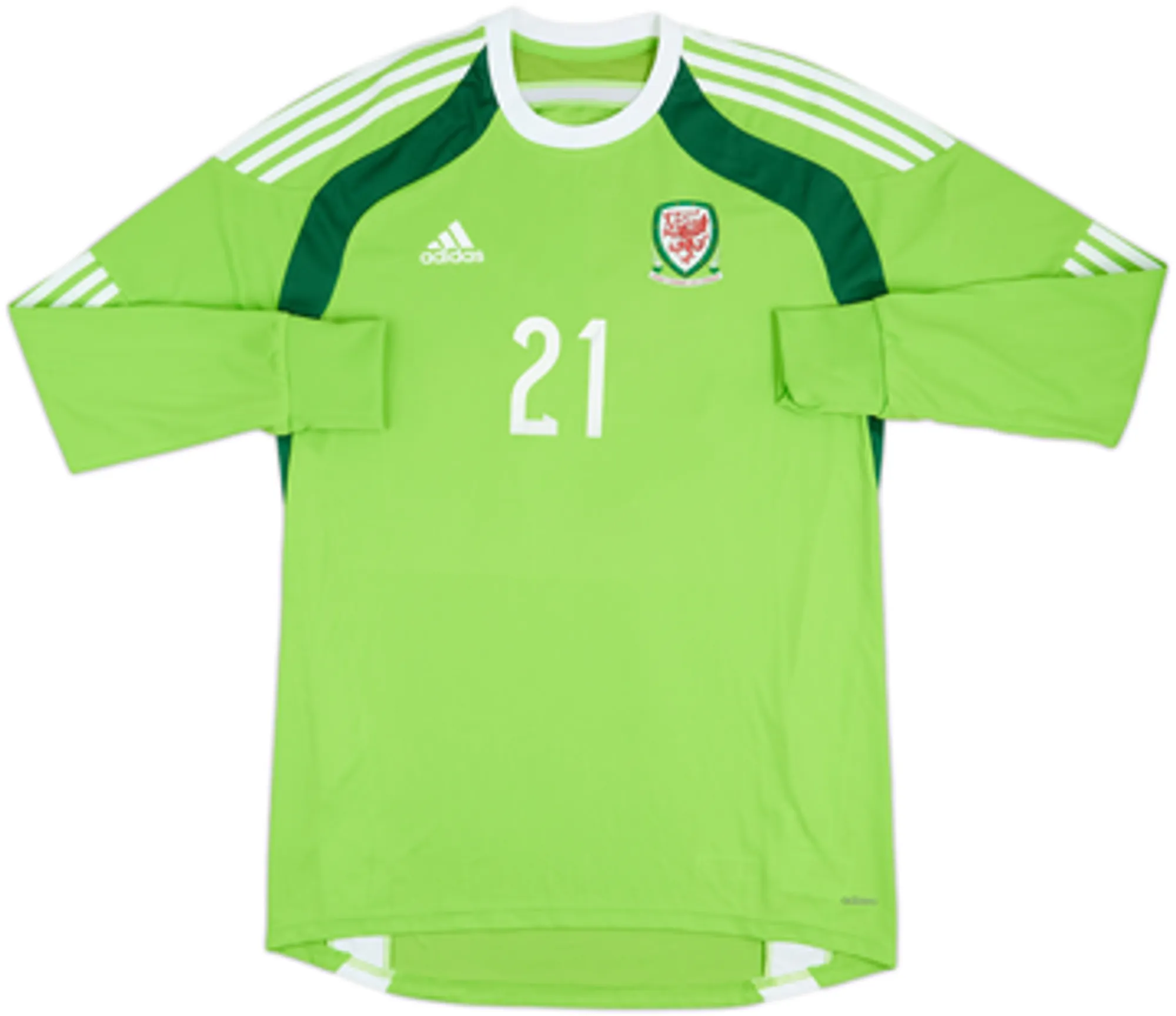 2014-15 Wales Player Issue GK Shirt Fon Williams #21 - 9/0 - (L)