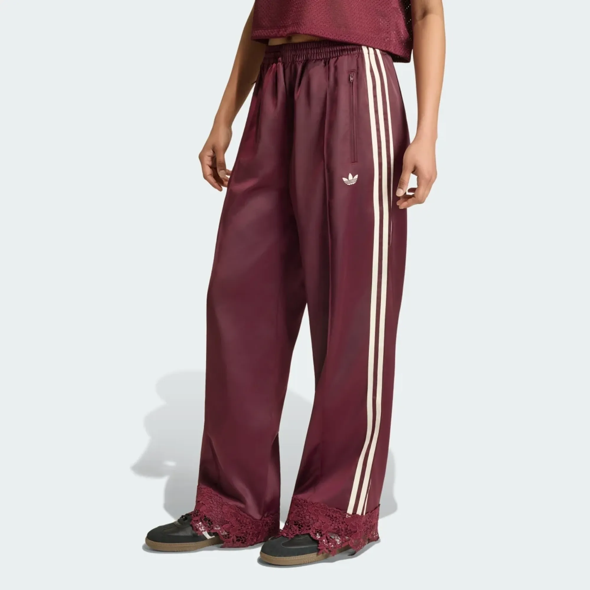adidas ADIDAS ORIGINALS SATIN LACE FIREBIRD TRACK Trousers LOOSE