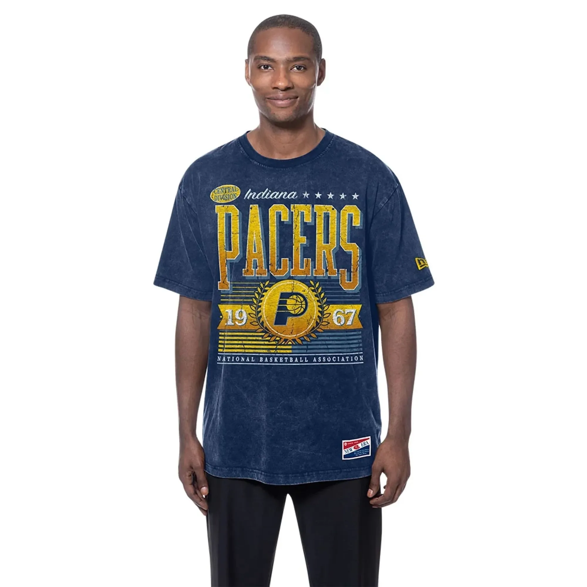 Indiana Pacers NBA Navy T-Shirt New Era Cap adult unisex