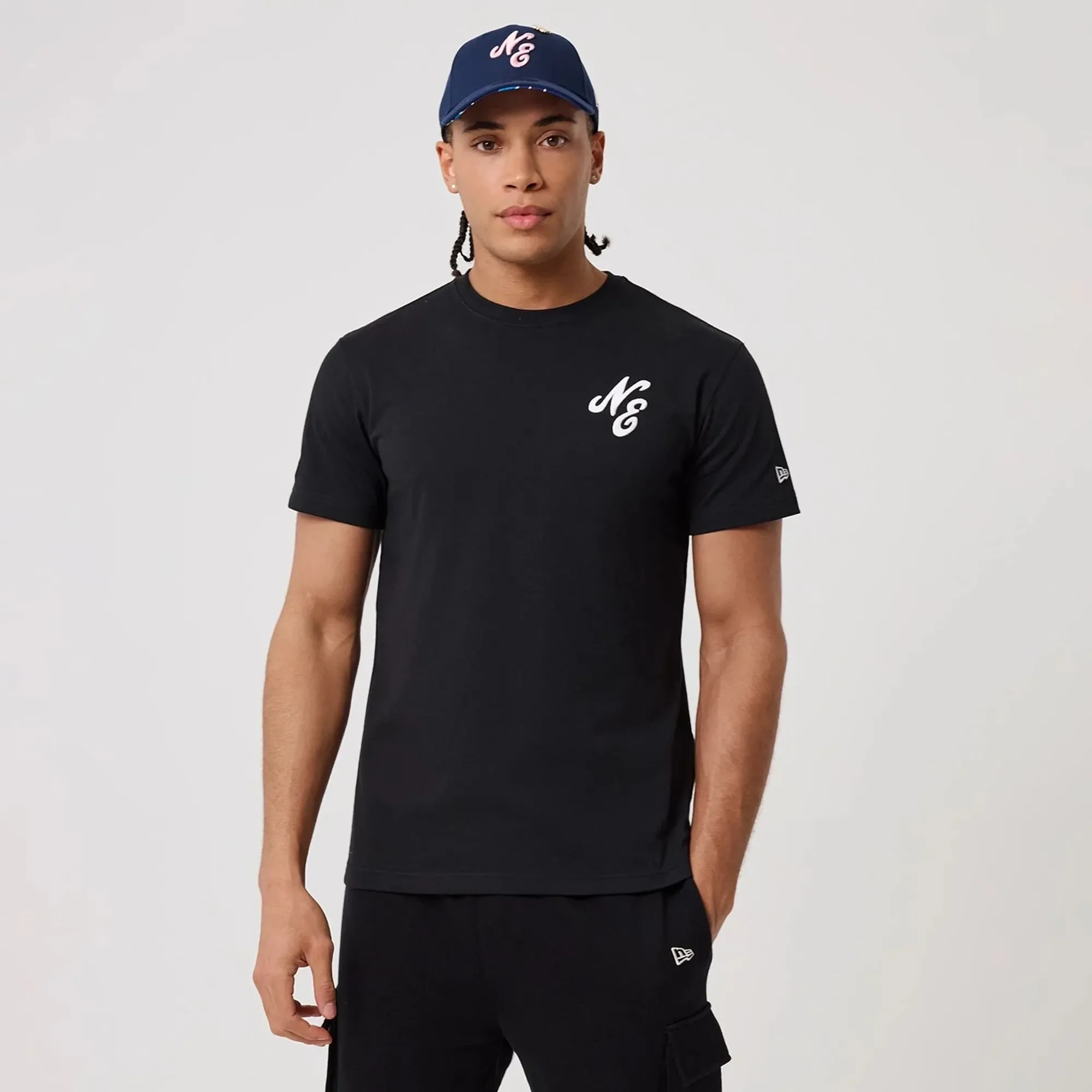 New Era Sakura Black T-Shirt adult unisex