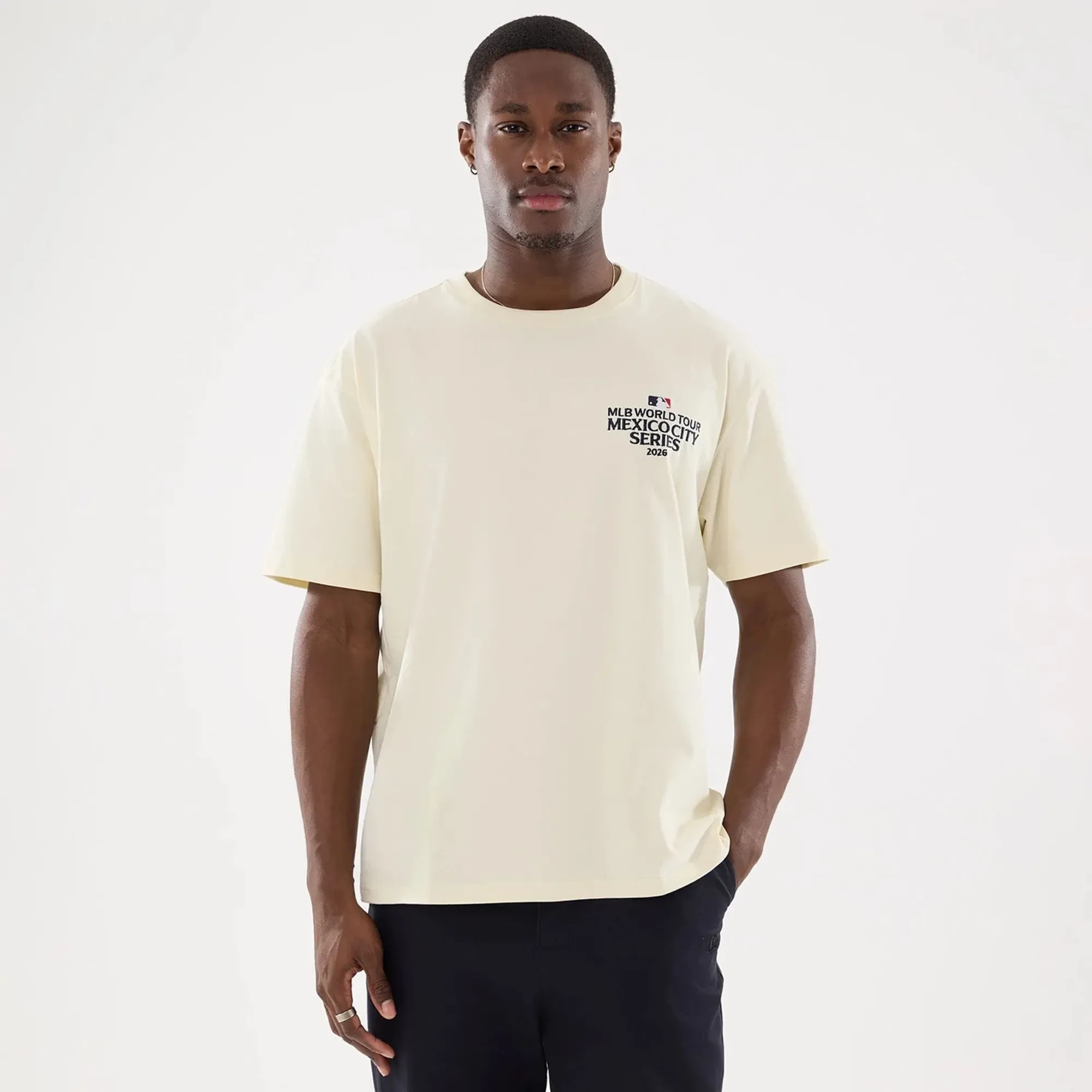 Dueling Logo MLB Mexico City Series 2026 Cream T-Shirt New Era Cap adult unisex