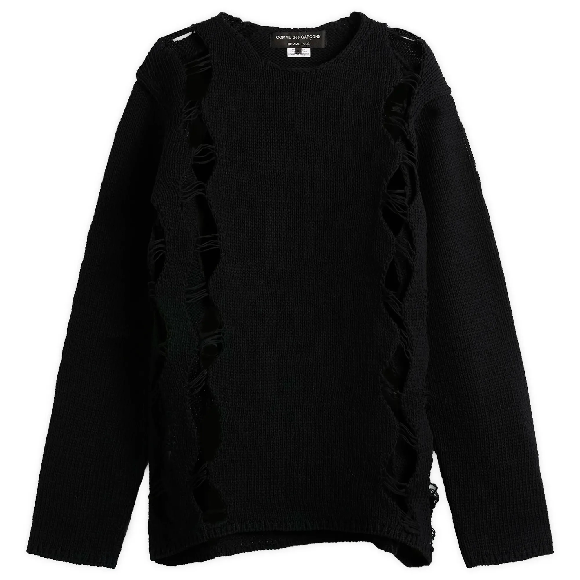Comme des Garçons Homme Plus Men's Lily-Yarn Long Sleeve Jersey Black