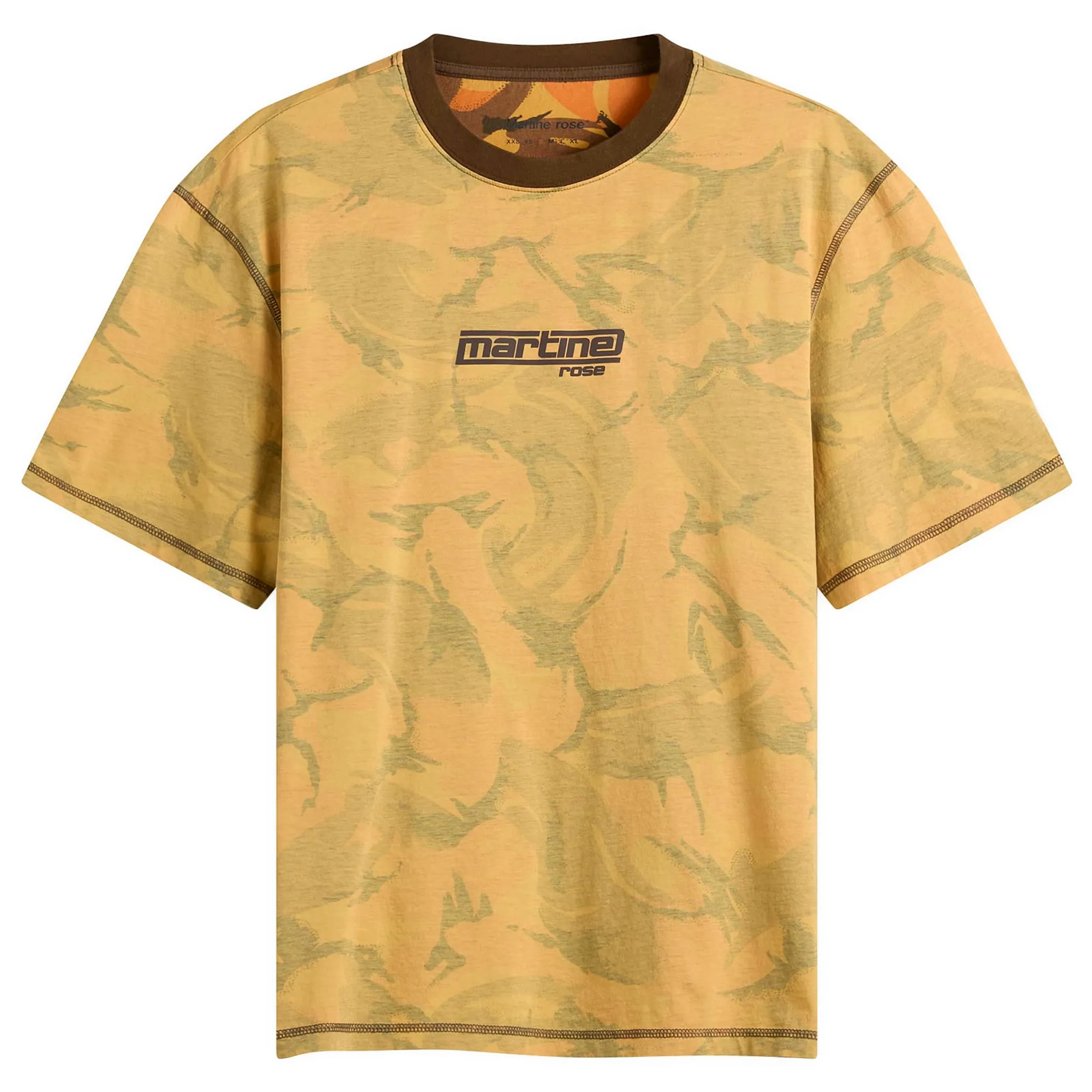 Martine Rose Women's Classic T-Shirt Orange Camo