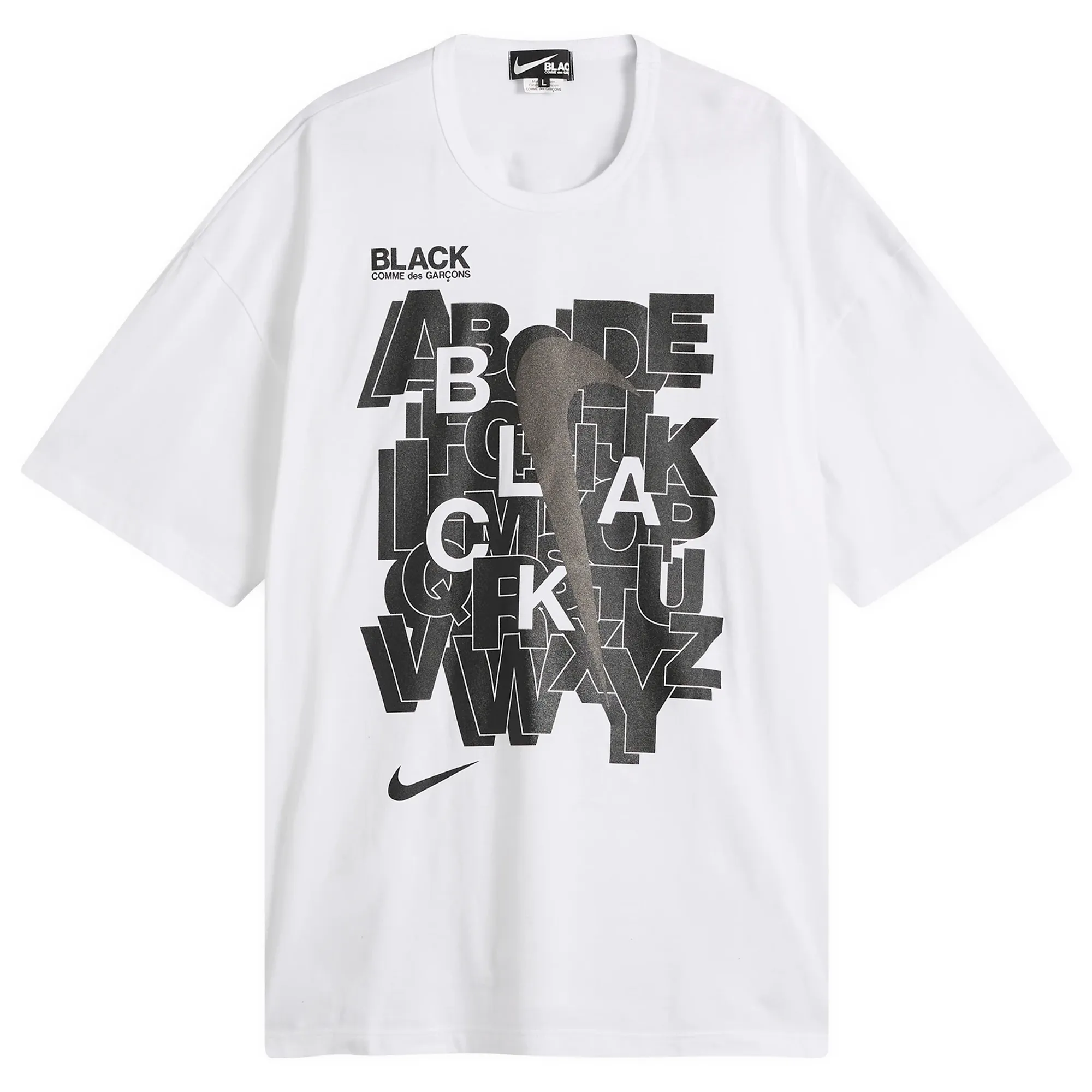 Comme des Garçons Black Men's x Nike T-Shirt White/Black