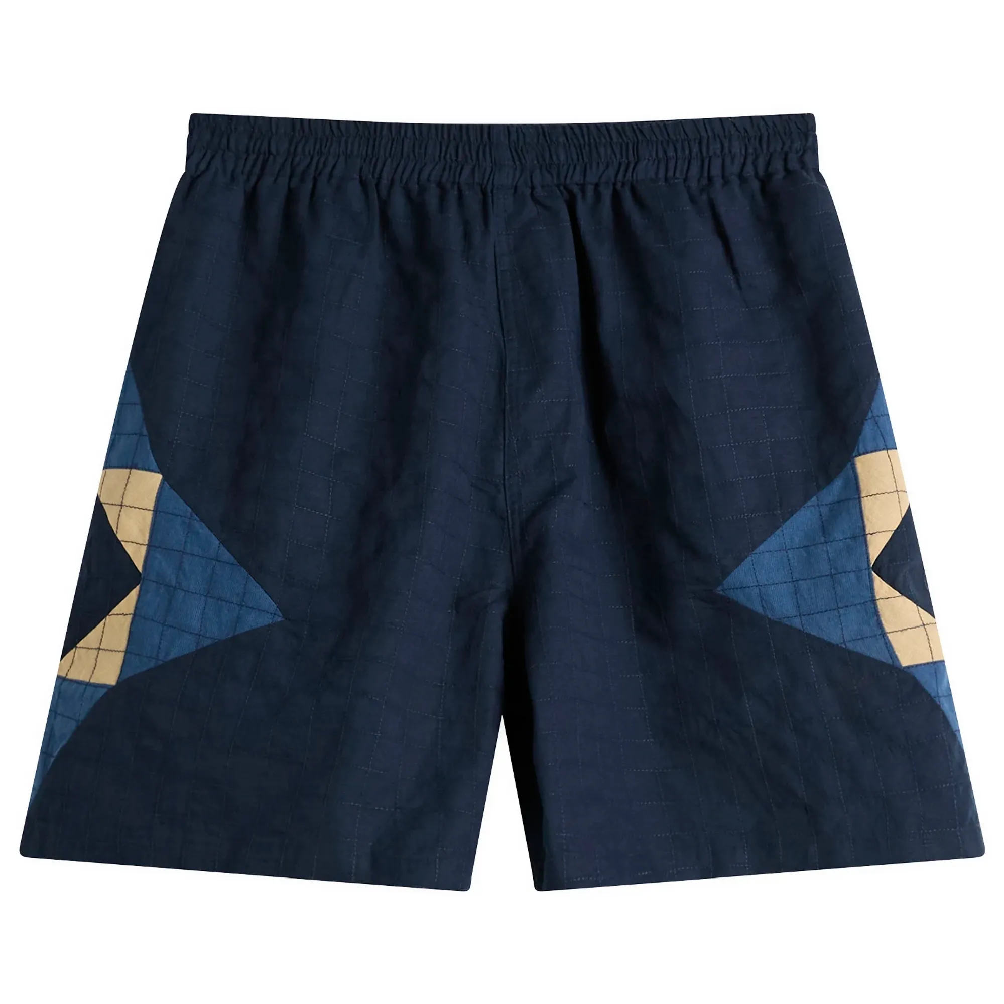 A.P.C. Men's Connor Patchwork Shorts Indigo