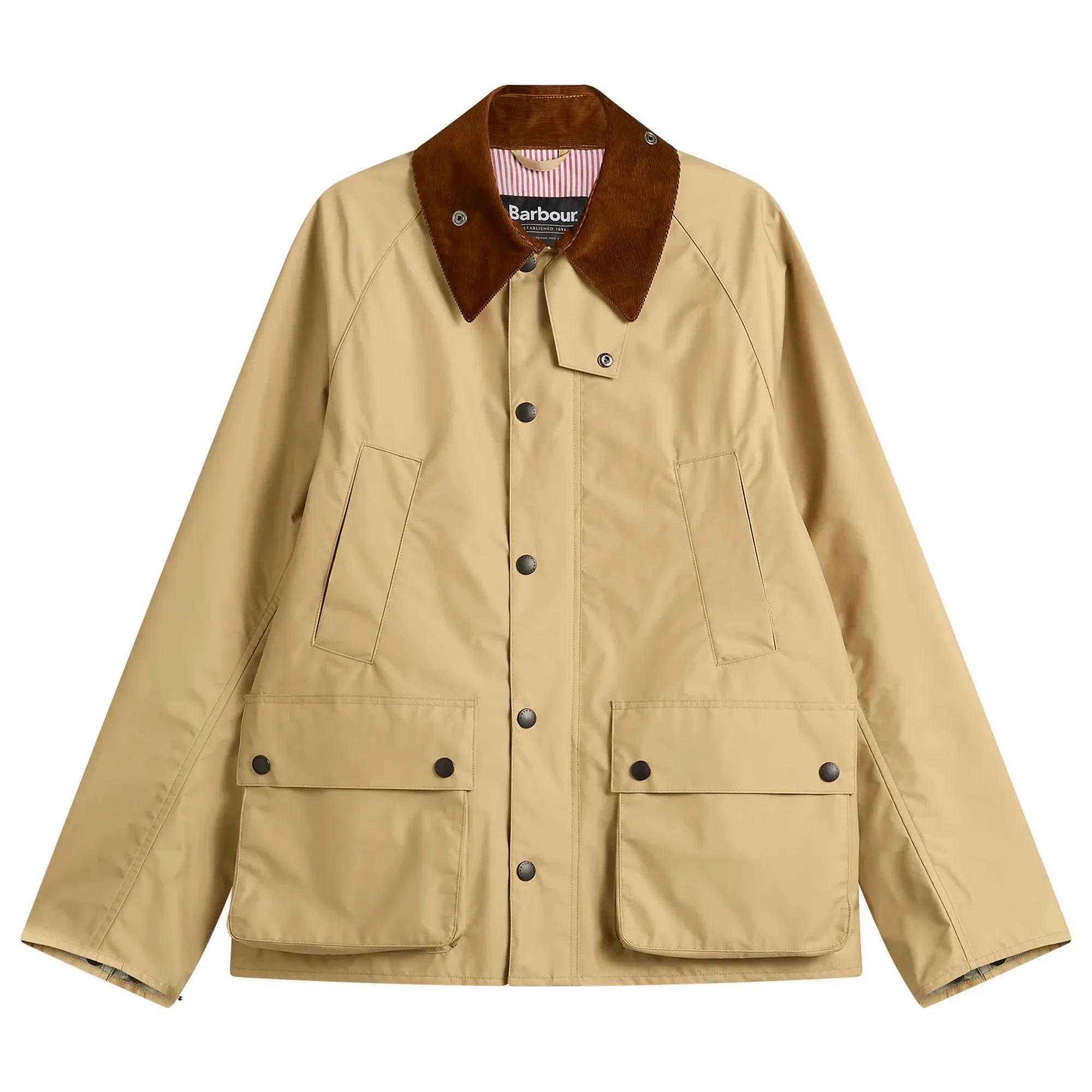 Junya Watanabe MAN Men's Barbour Jacket Beige X Brown