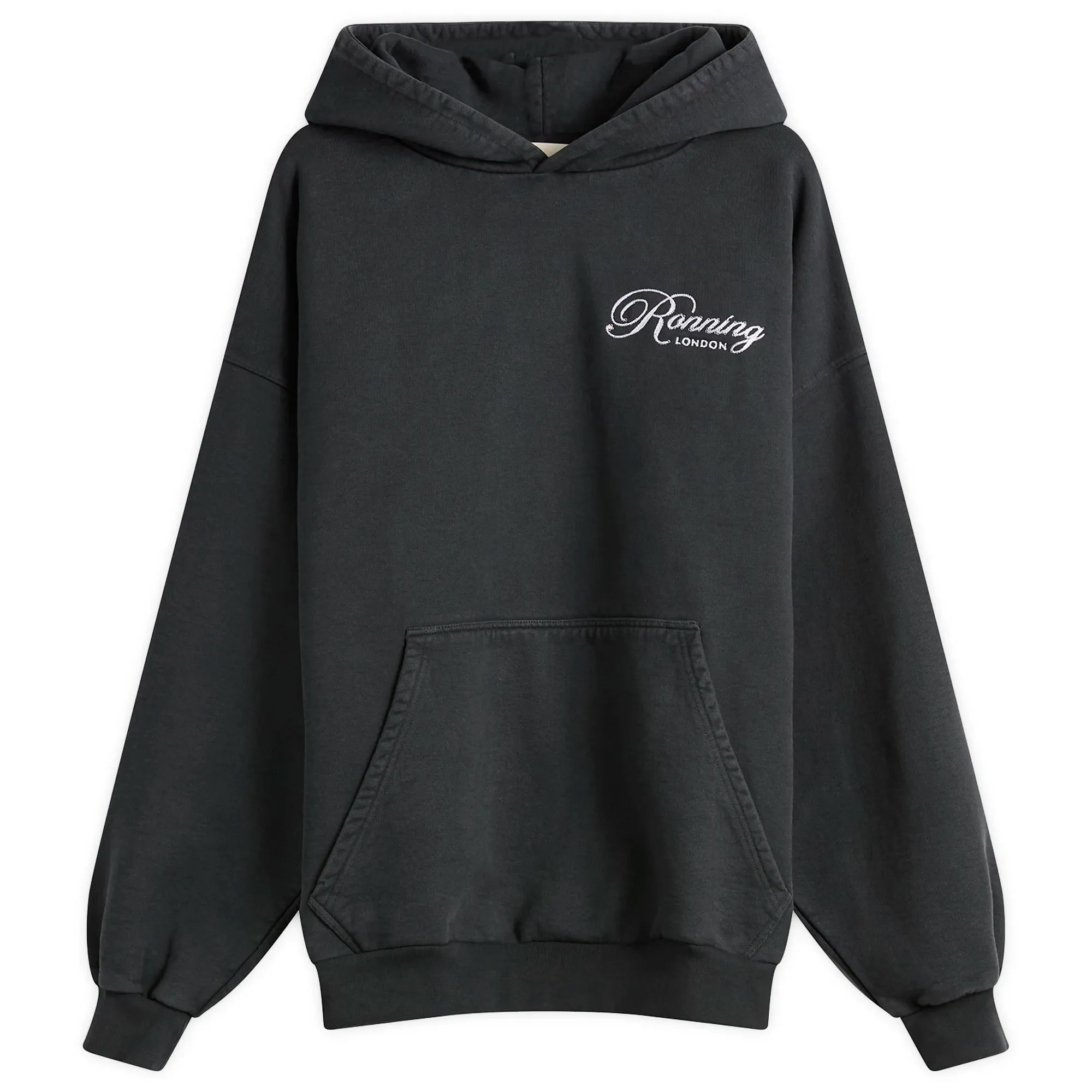 Ronning Men's Script Hoodie Washed Black