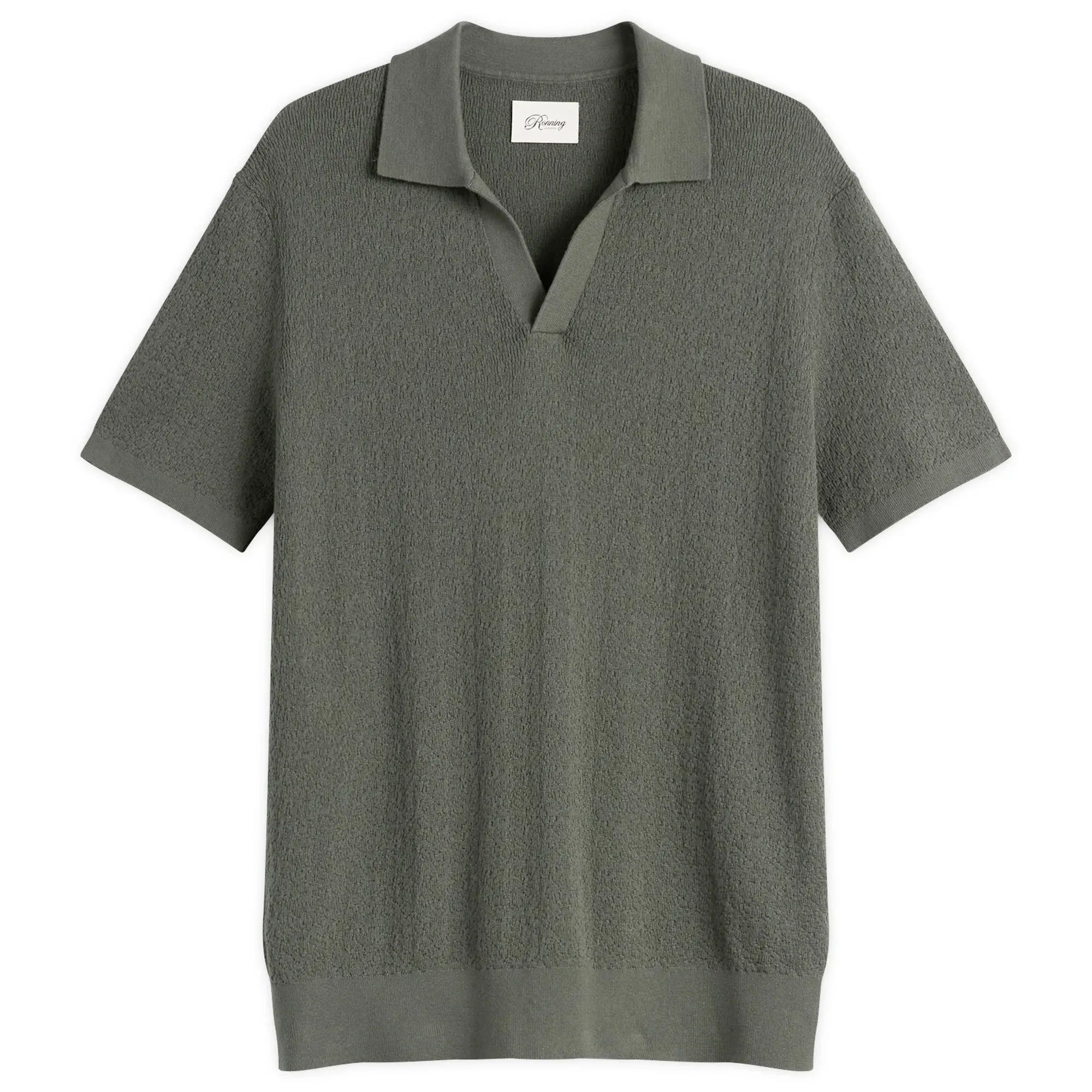Ronning Men's Textured Polo Shirt Sage