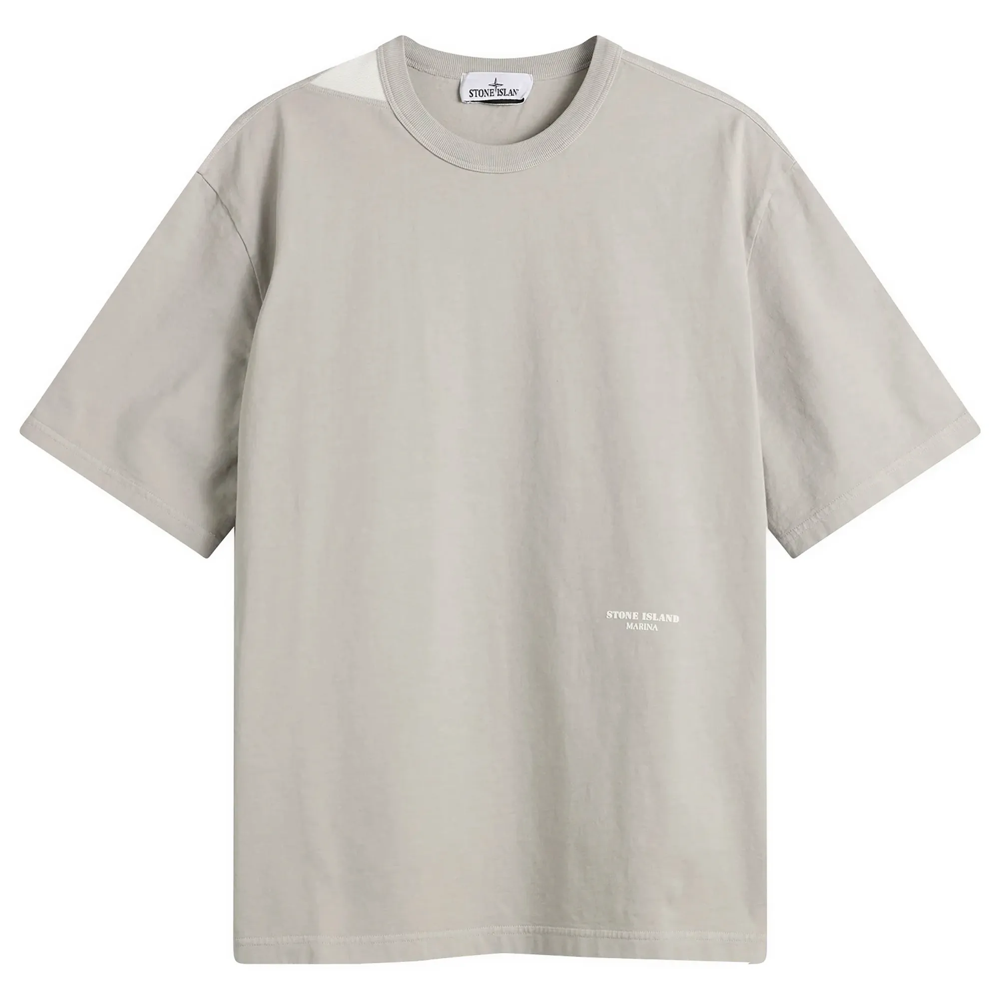 Stone Island Men's Marina Small Logo T-Shirt Gravel Grey