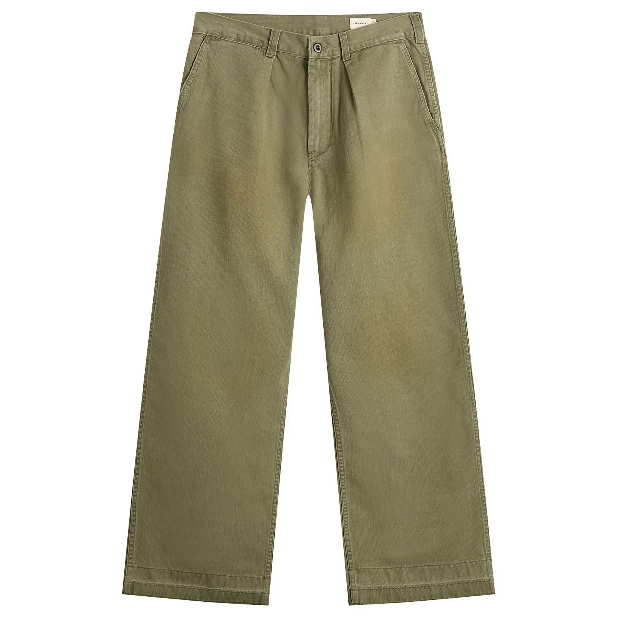 Khakis Men's HBT Port Trousers Olive