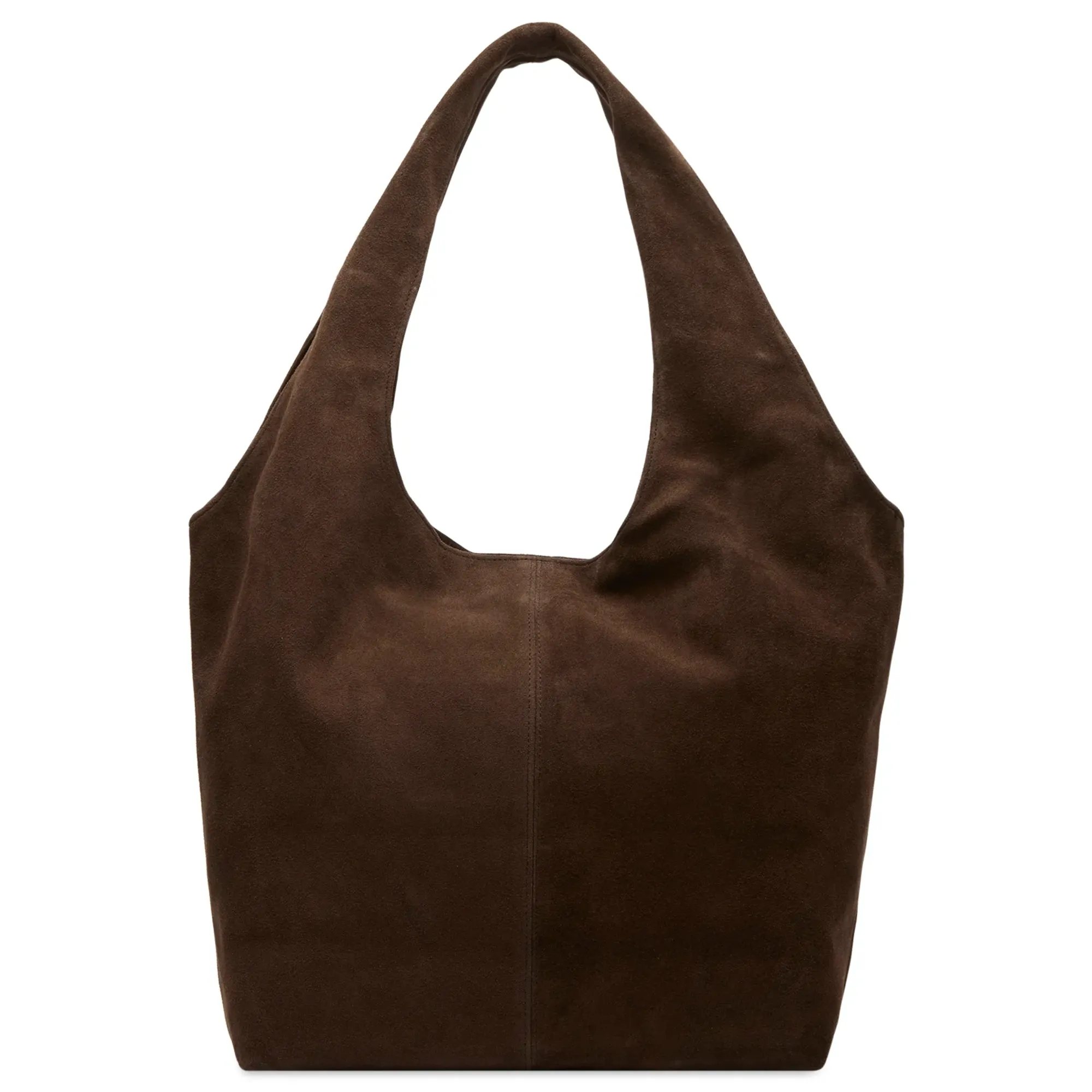 Mazi Untitled Flow Suede Tote Bag Brown