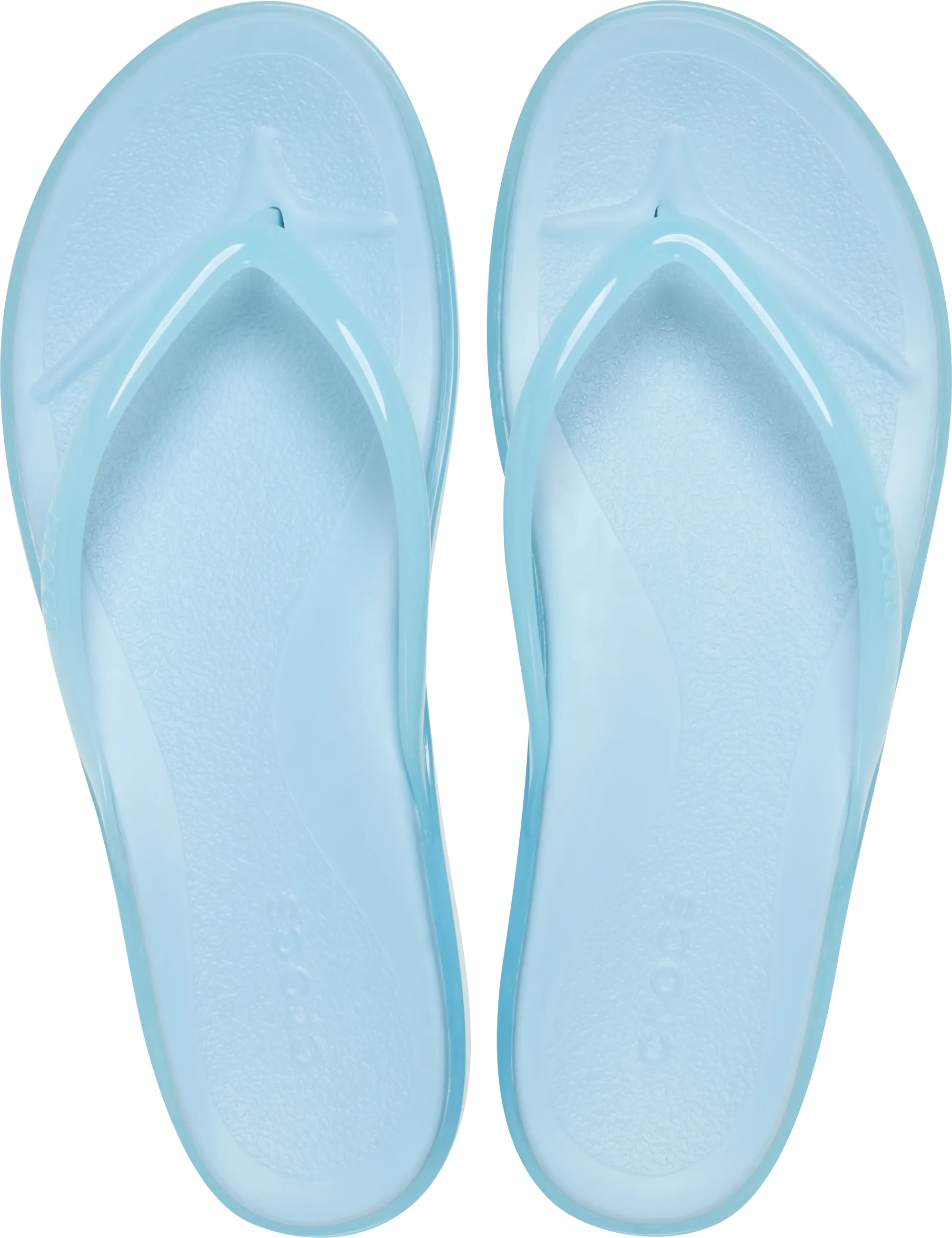 Crocs | Women | Miami Round Toe Jelly | Flips | Sky Blue Jelly | 2