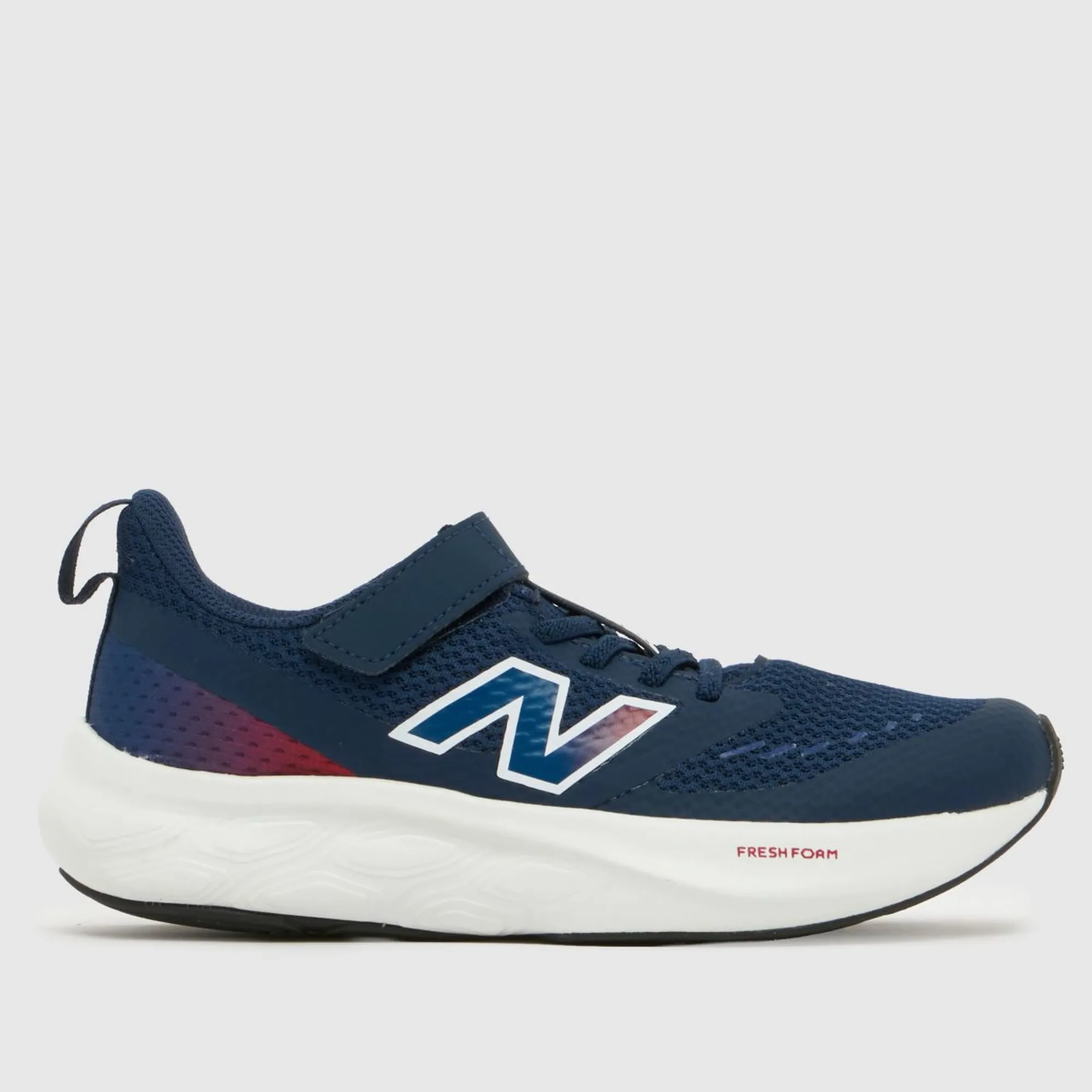 New Balance Kids 625 Hook & Loop in Blue/Red Mesh