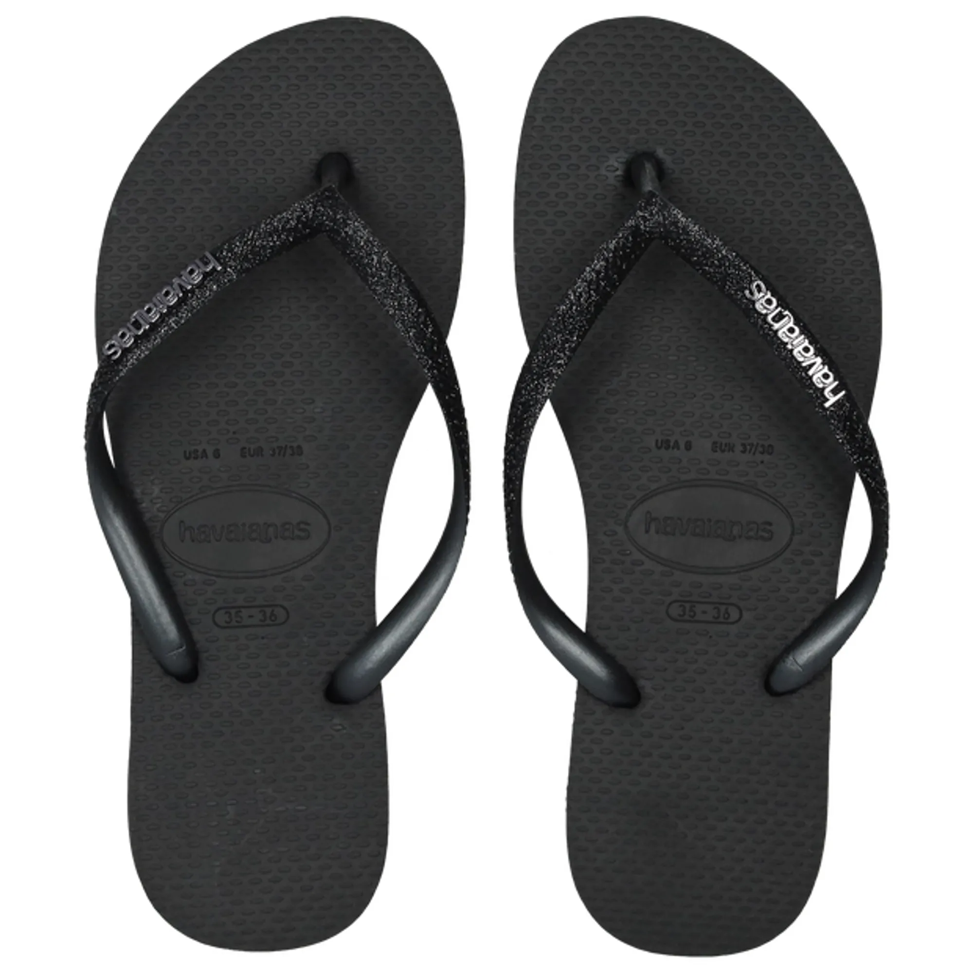 Havaianas Slim Glitter Ii Women Flip-Flops and Sandals - Black