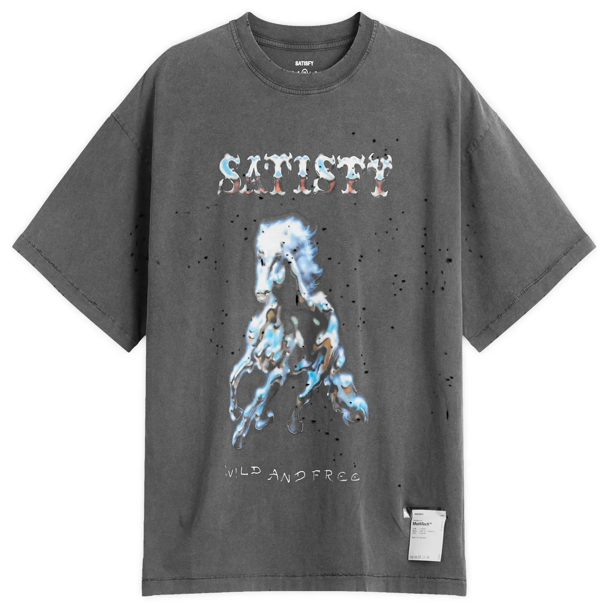 Satisfy Men's MothTech T-Shirt Aged Black