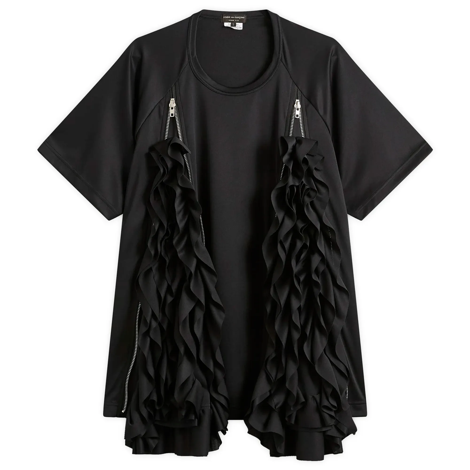 Comme des Garçons Homme Plus Men's Mesh Detail T-Shirt Black
