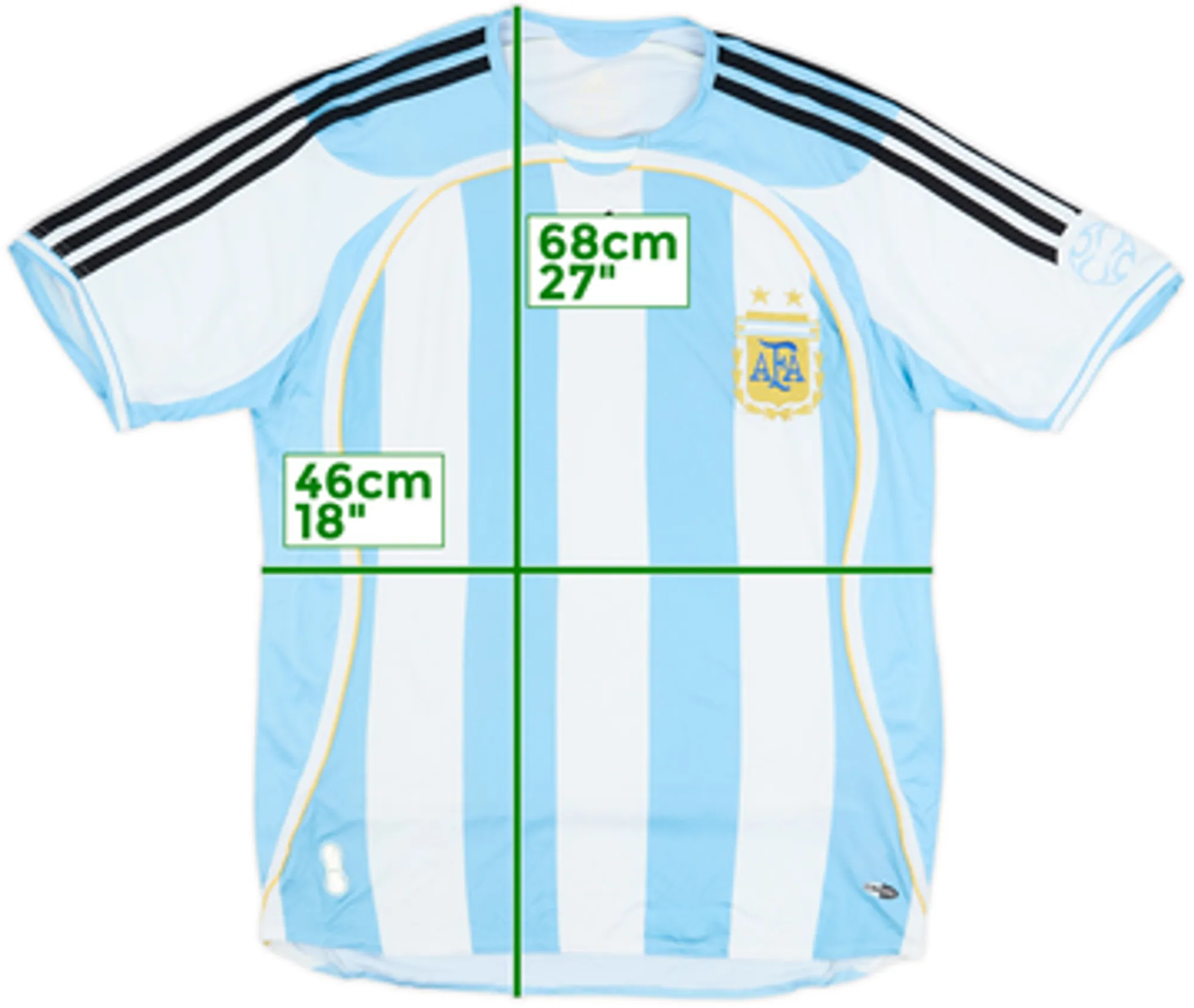 2005-07 Argentina Home Shirt - 8/10 - (L.Boys)