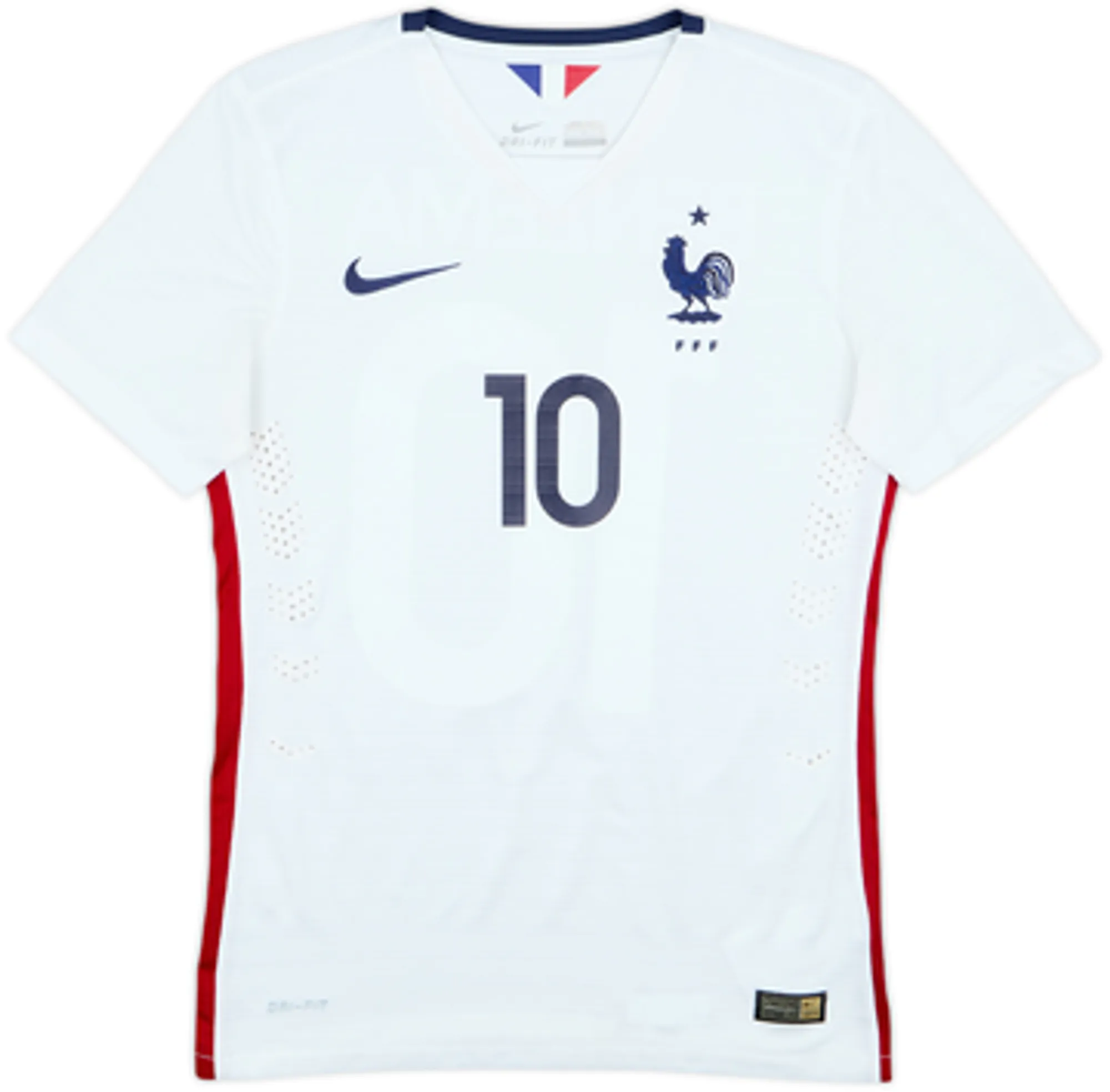 2015-16 France Authentic Away Shirt Benzema #10 - 9/10 - (S)