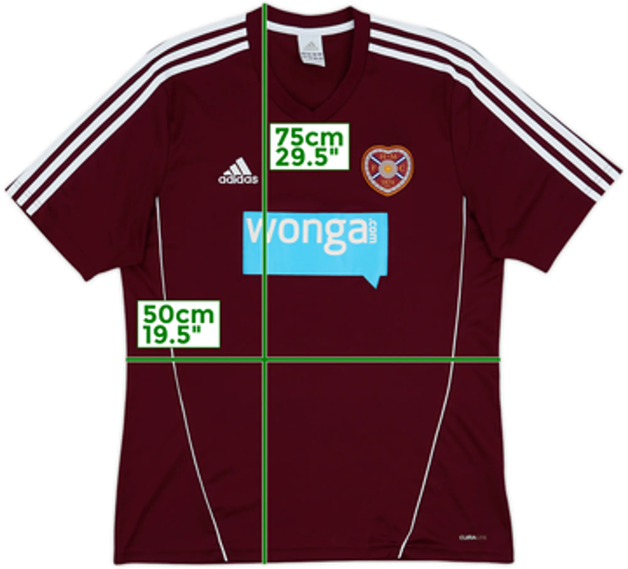 2012-13 Hearts Home Shirt - 7/10 - (L)