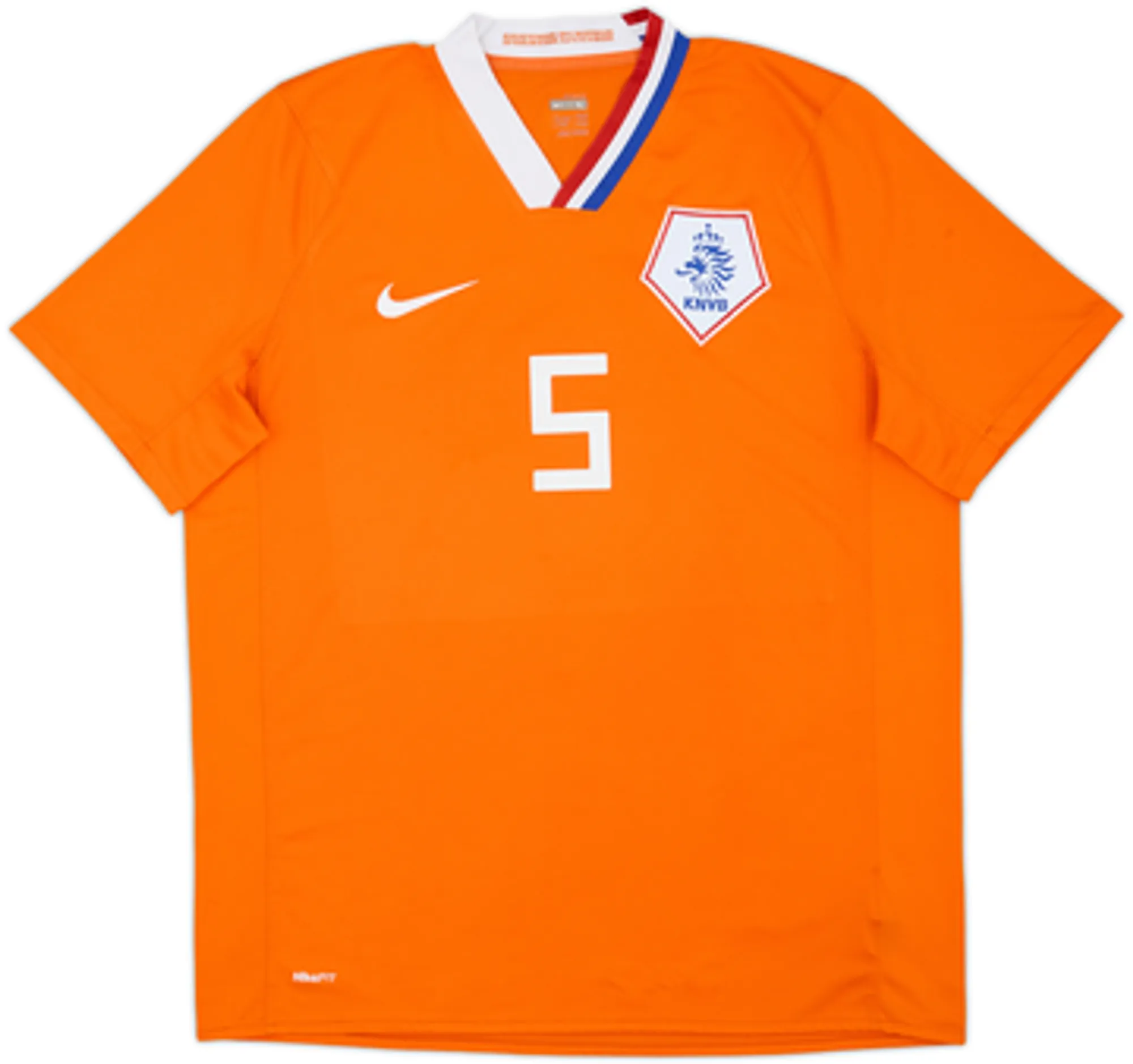 2008-10 Netherlands Home Shirt V. Bronckhorst #5 - 6/10 - (L)