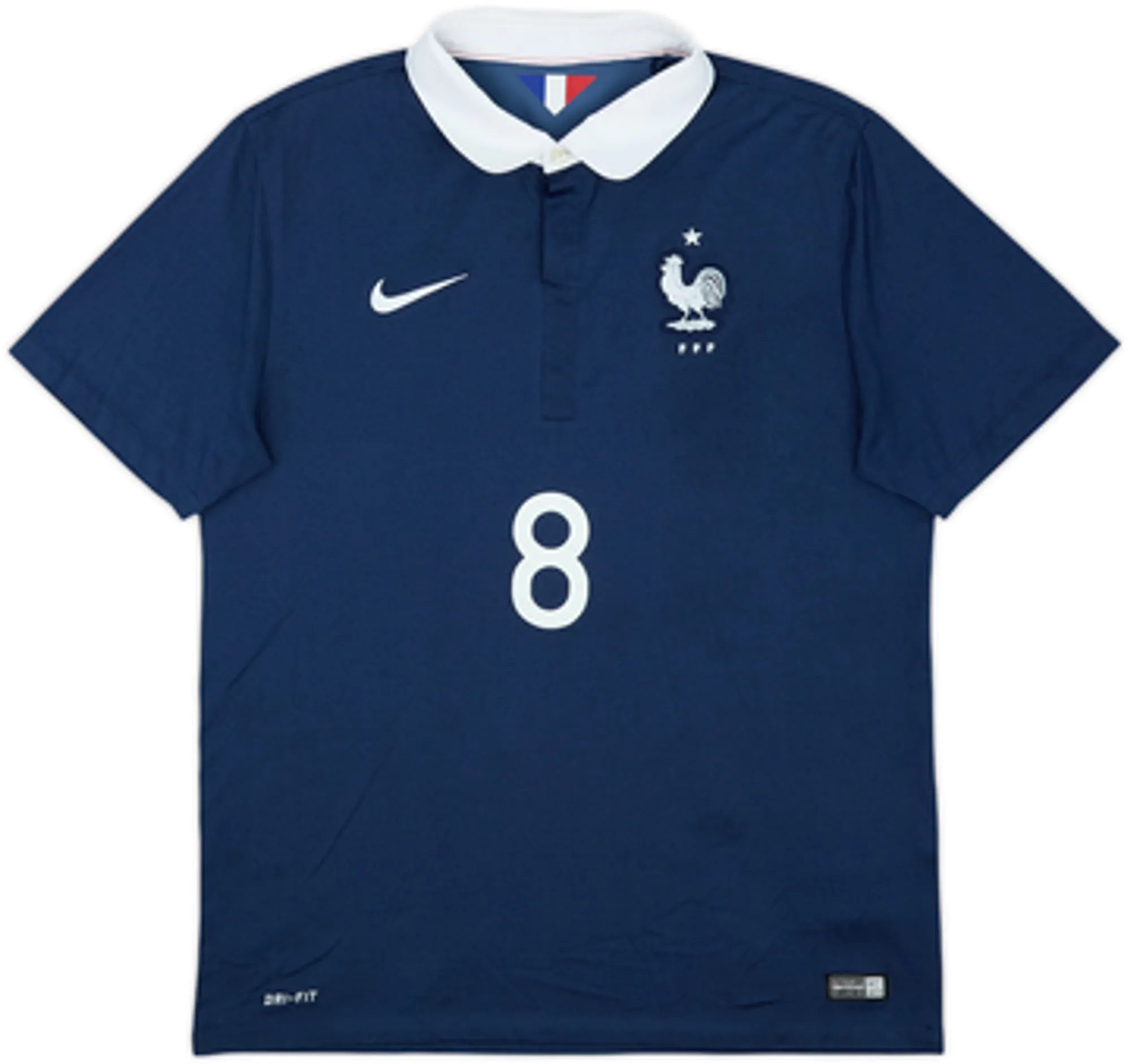 2014-15 France Home Shirt Valbuena #8 - 5/10 - (L)