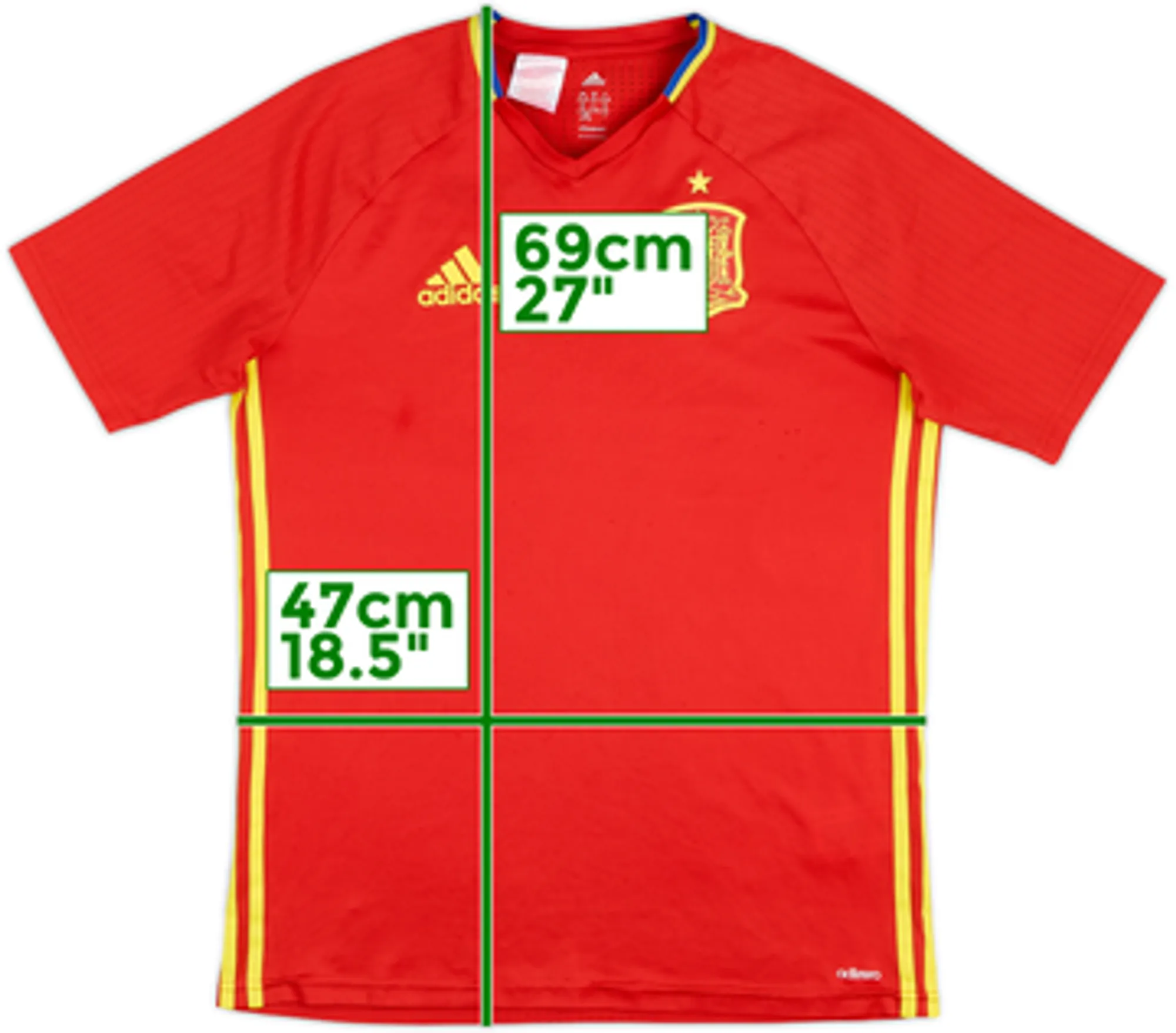 2016-17 Spain adizero Training Shirt - 8/10 - (XL.Boys)
