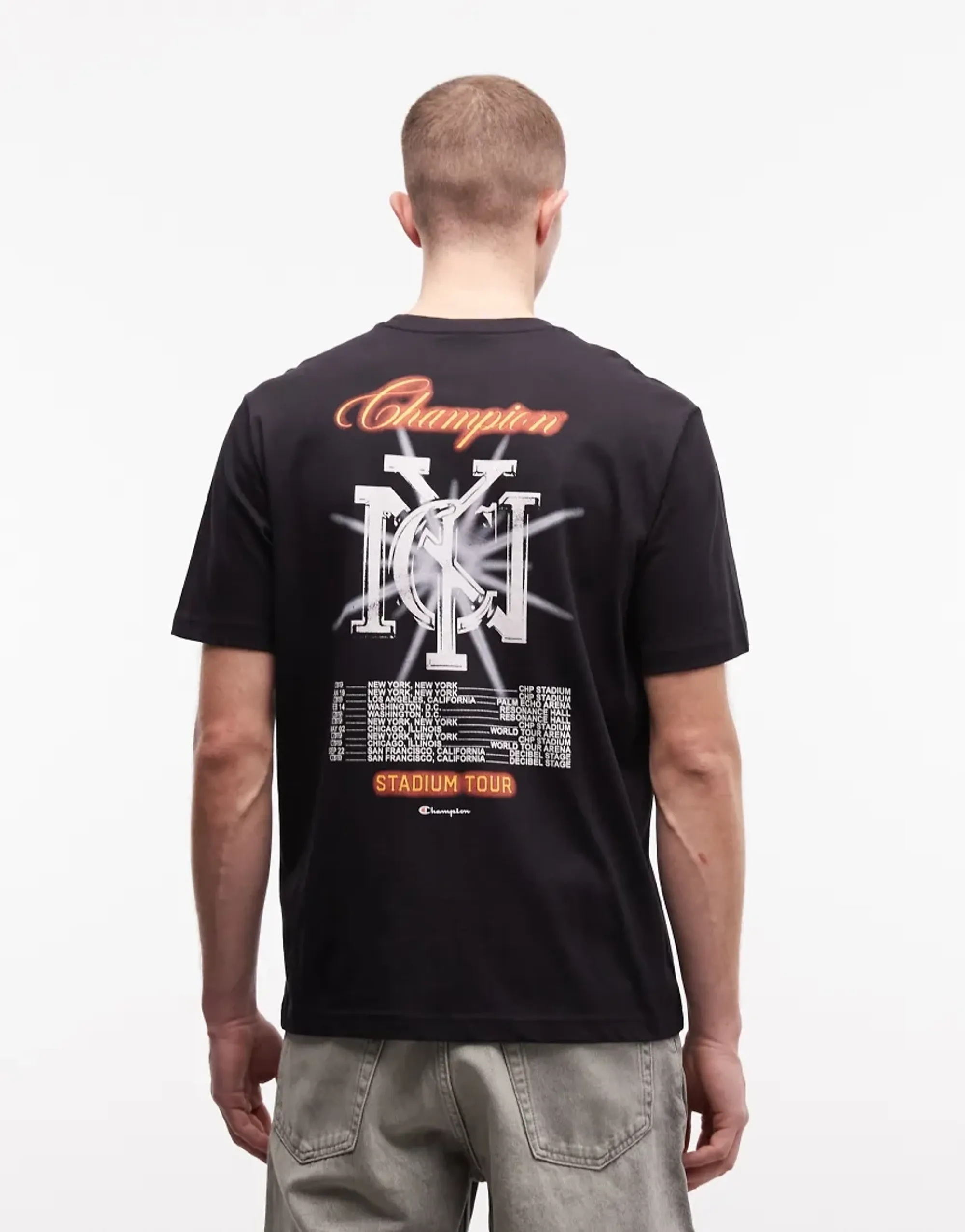 Champion Back Graphic T-Shirt In Black