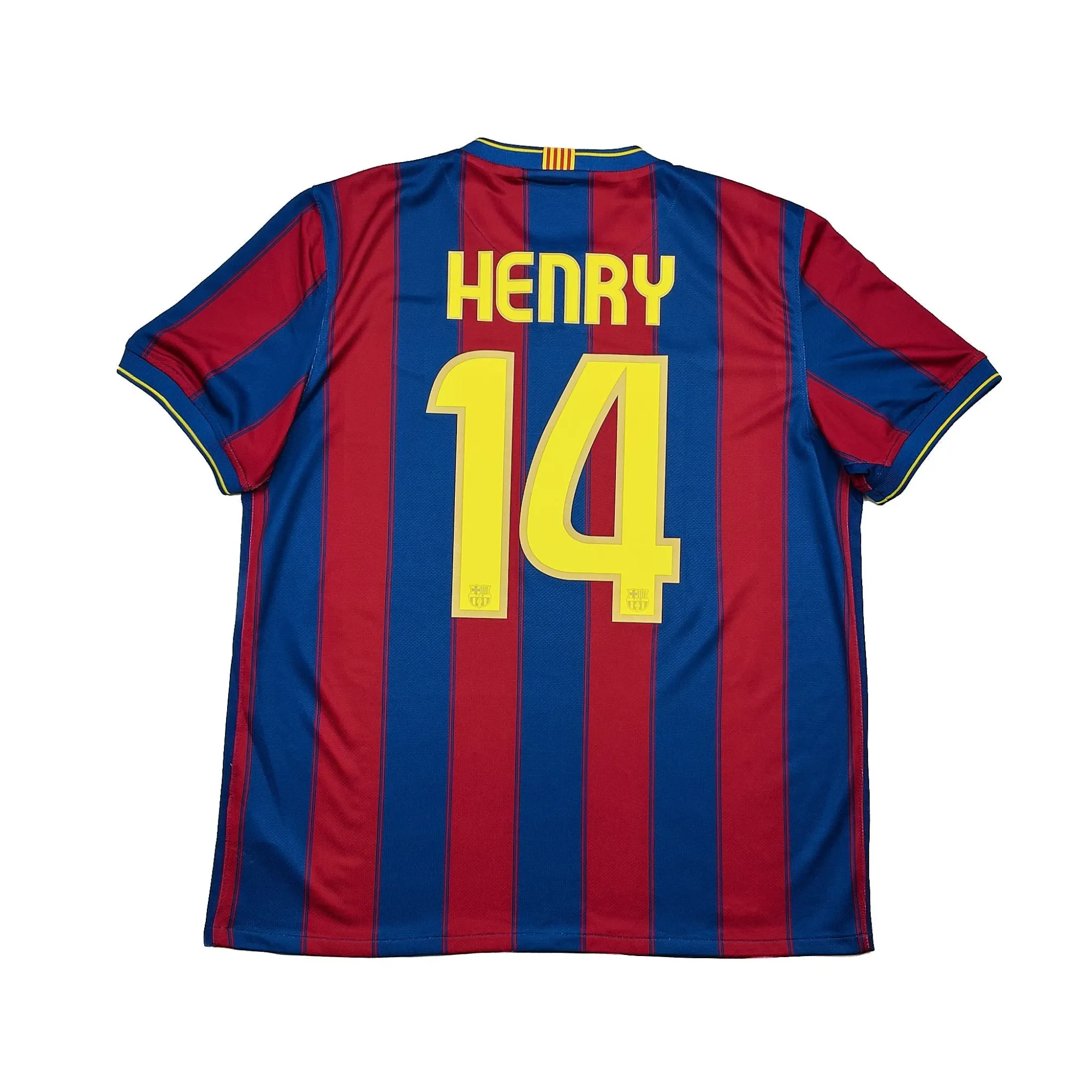 2009/10 Barcelona Henry #14 Home Shirt (L) Nike | Cult Kits