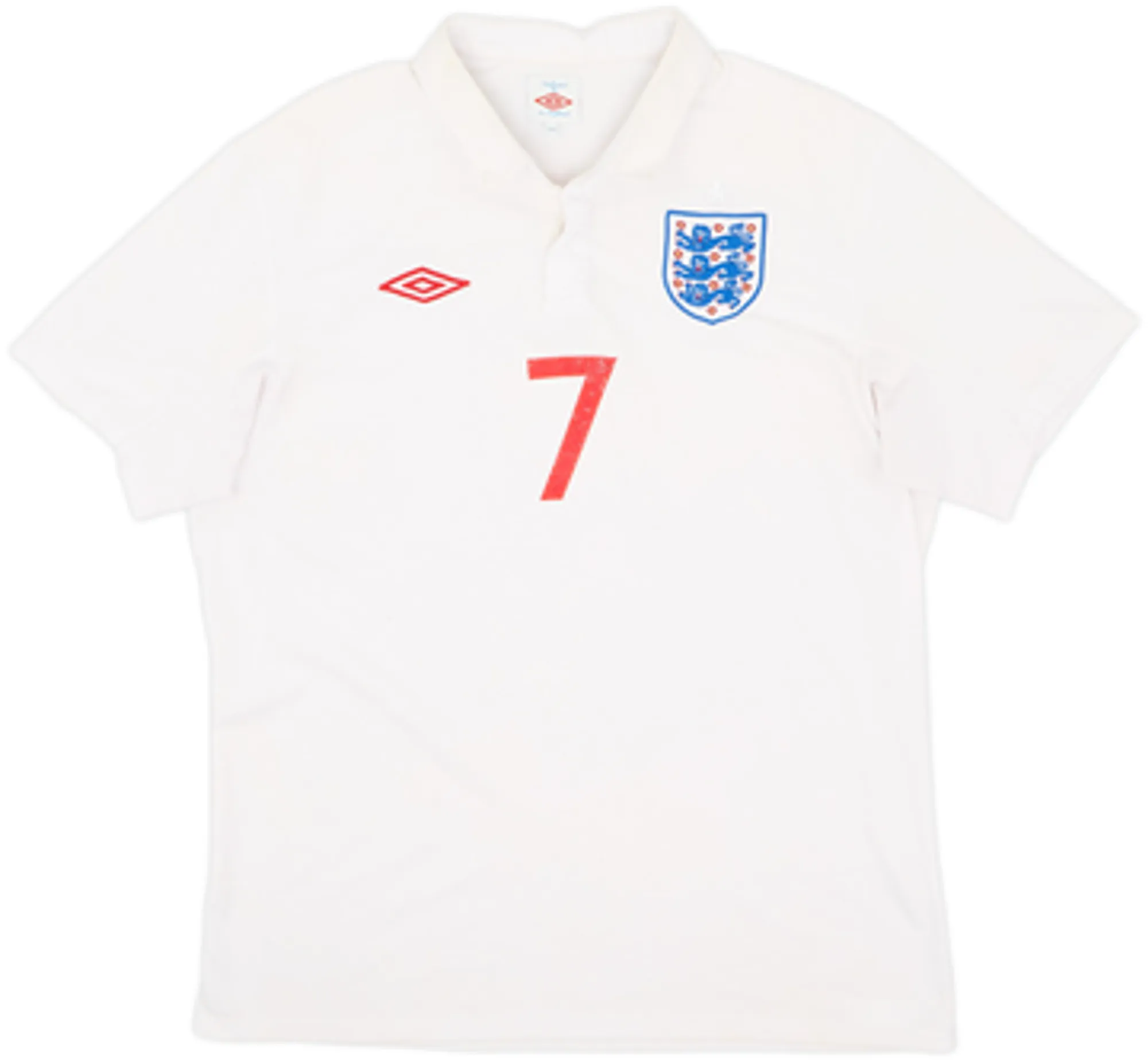 2009-10 England Home Shirt Beckham #7 - 5/10 - (L)