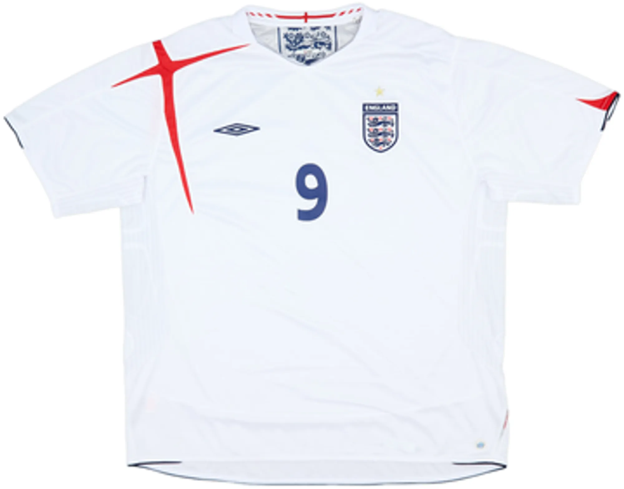 2005-07 England Home Shirt Rooney #9 - 8/10 - (3XL)