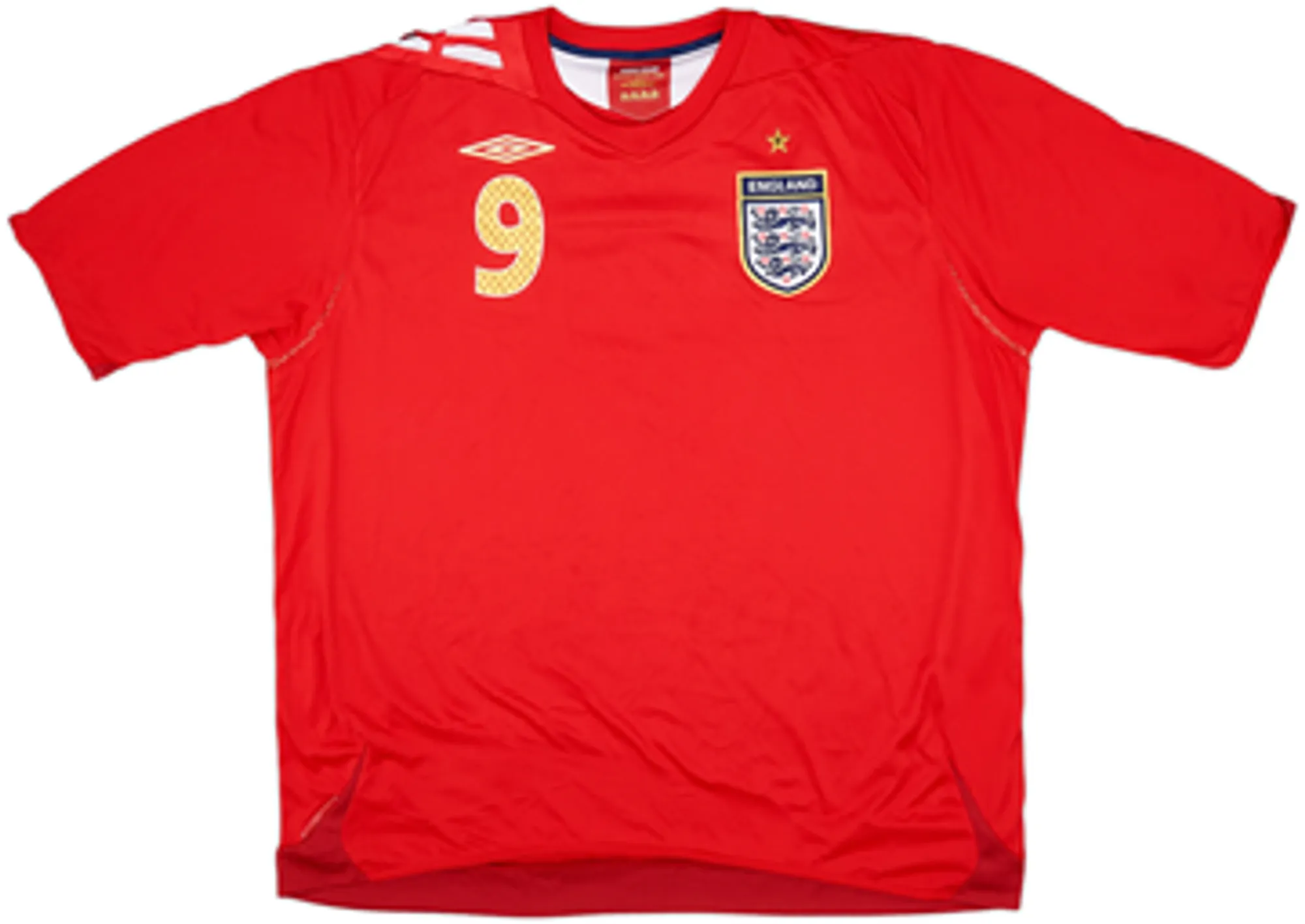 2006-08 England Away Shirt Rooney #9 - 10/10 - (XXL)