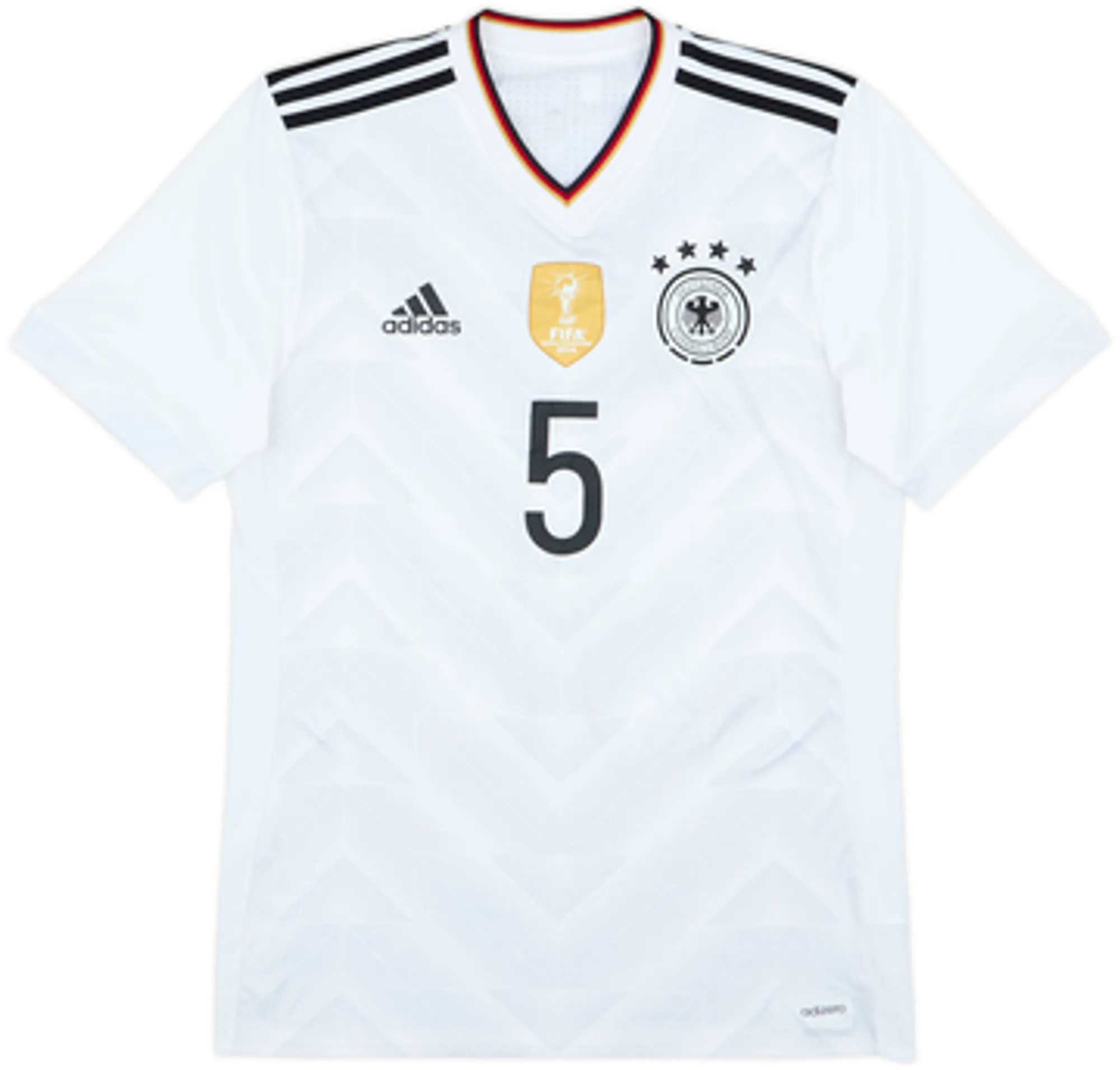 2017 Germany Confederations Cup Authentic Home Shirt Hummels #5 - 8/10 - (M)