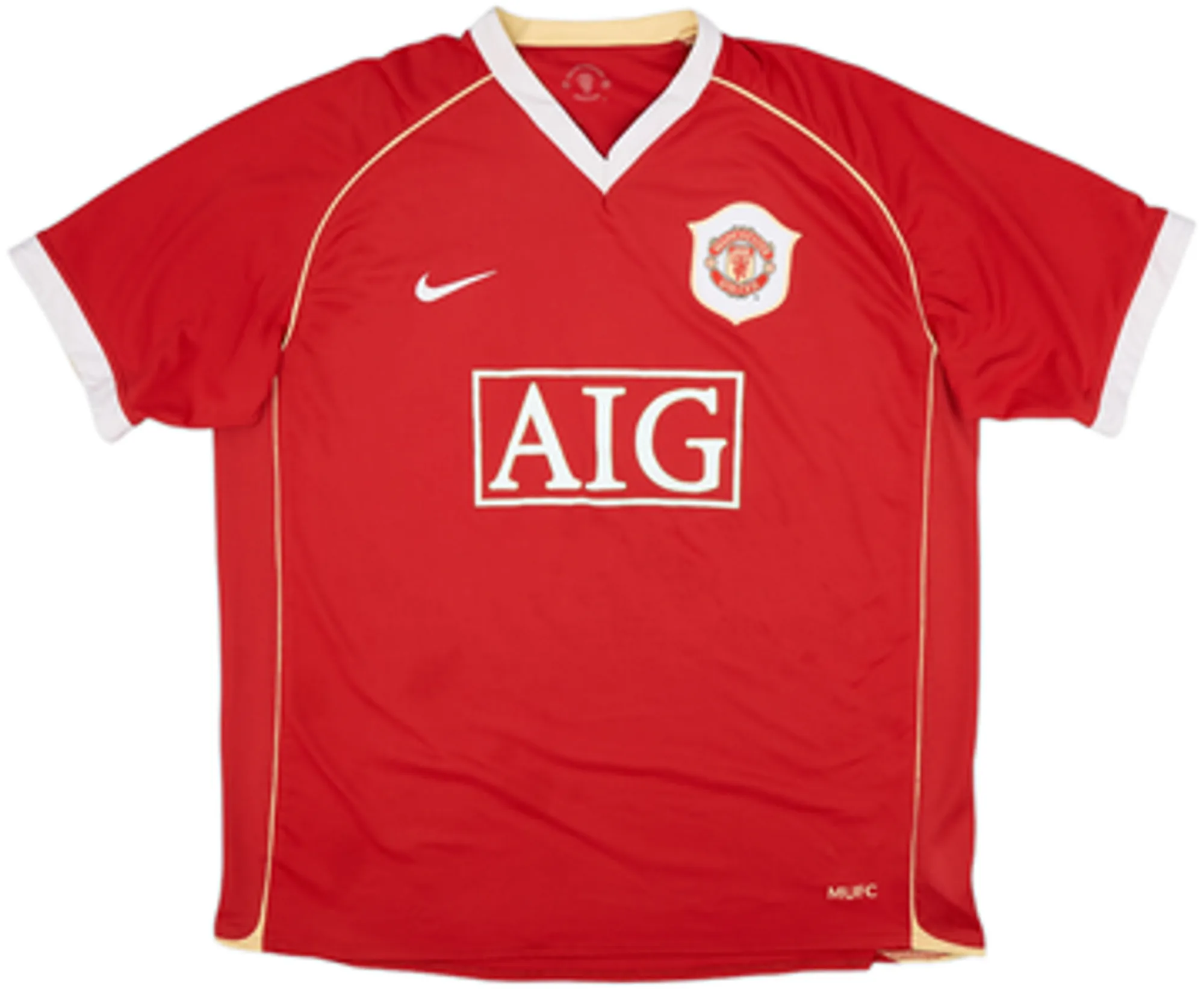 2006-07 Manchester United Home Shirt Saha #9 - 4/10 - (XL)