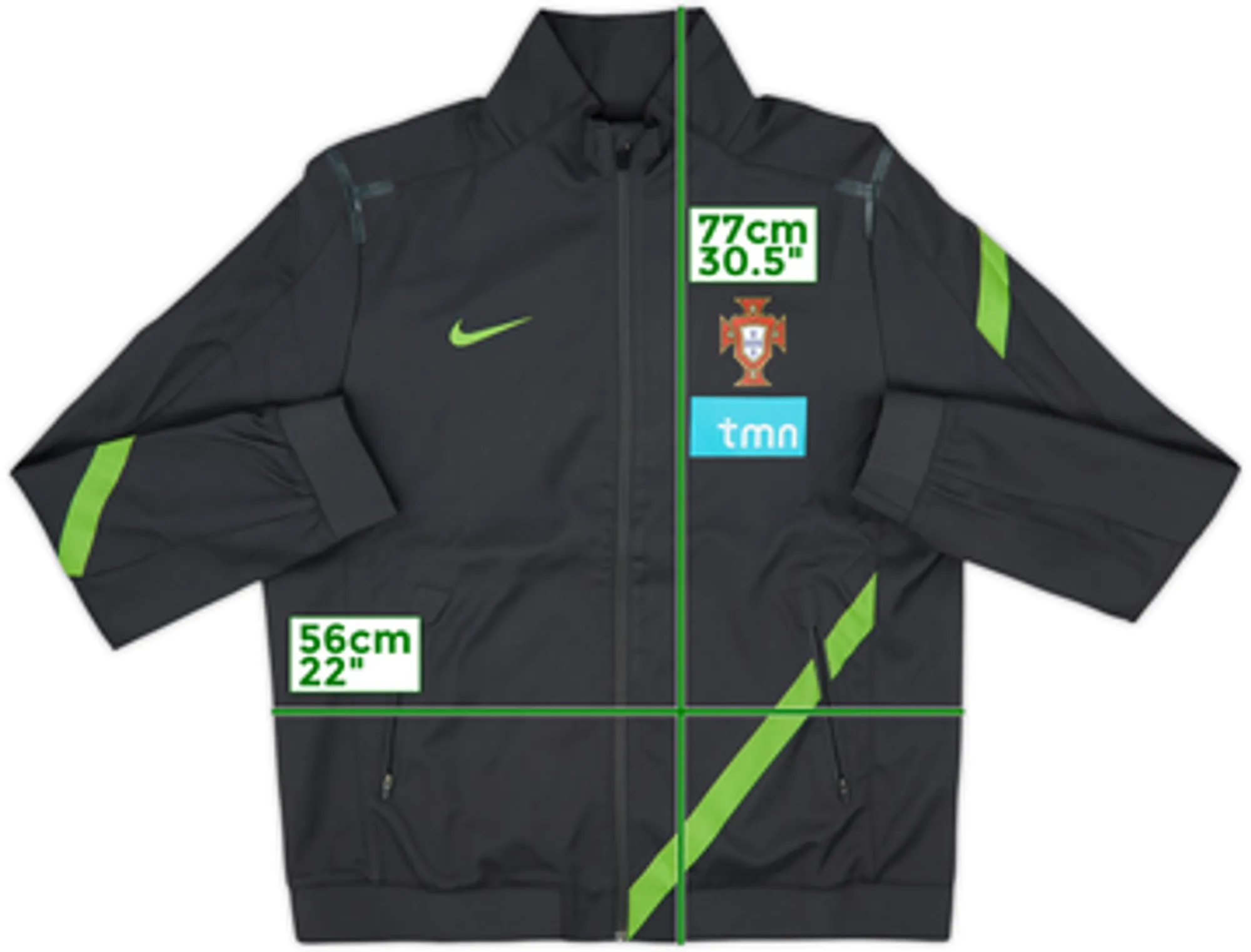 2012-13 Portugal Player Issue Nike Track Jacket - 8/10 - (L)