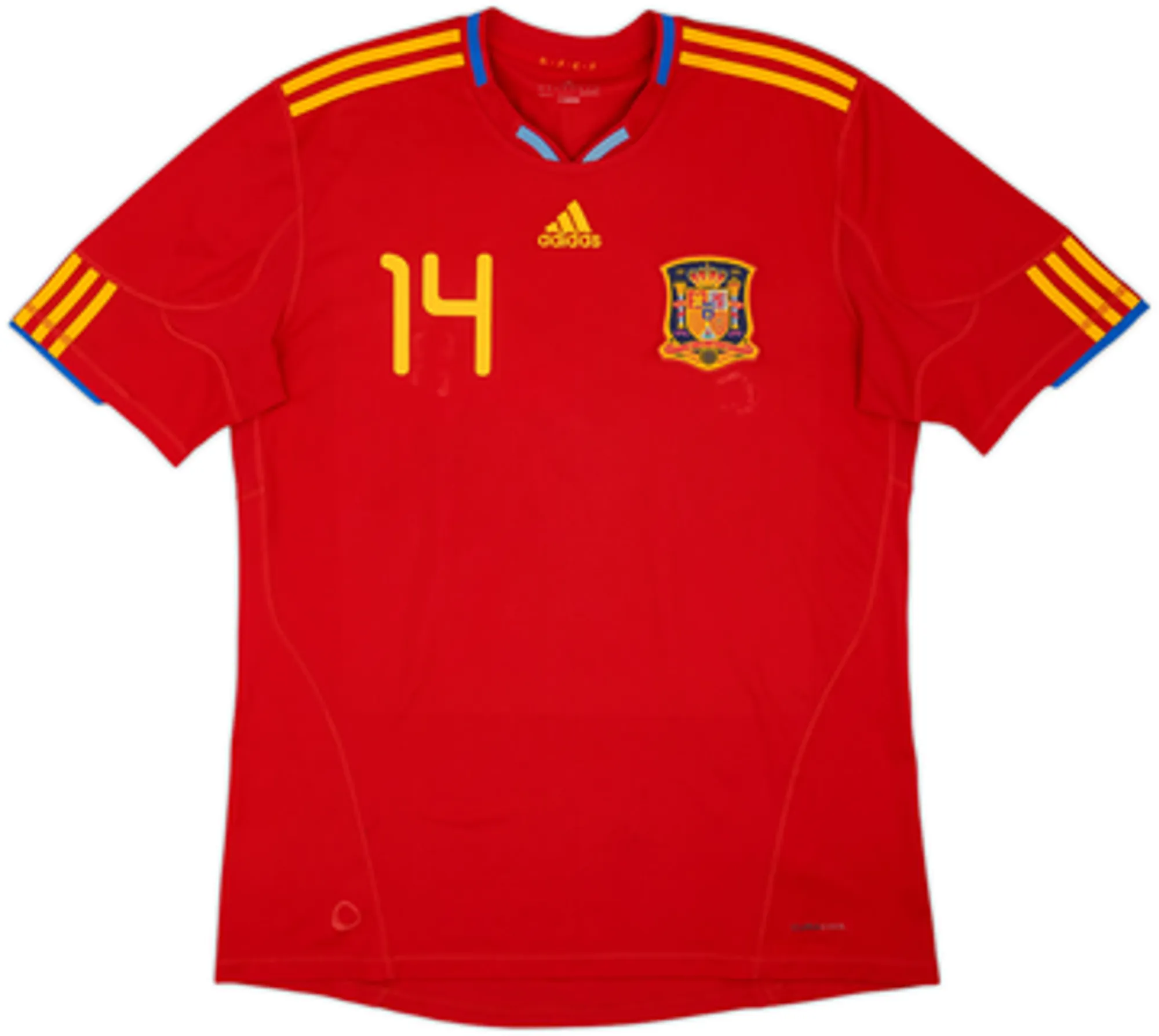 2009-10 Spain Home Shirt Alonso #14 - 7/10 - (XL)