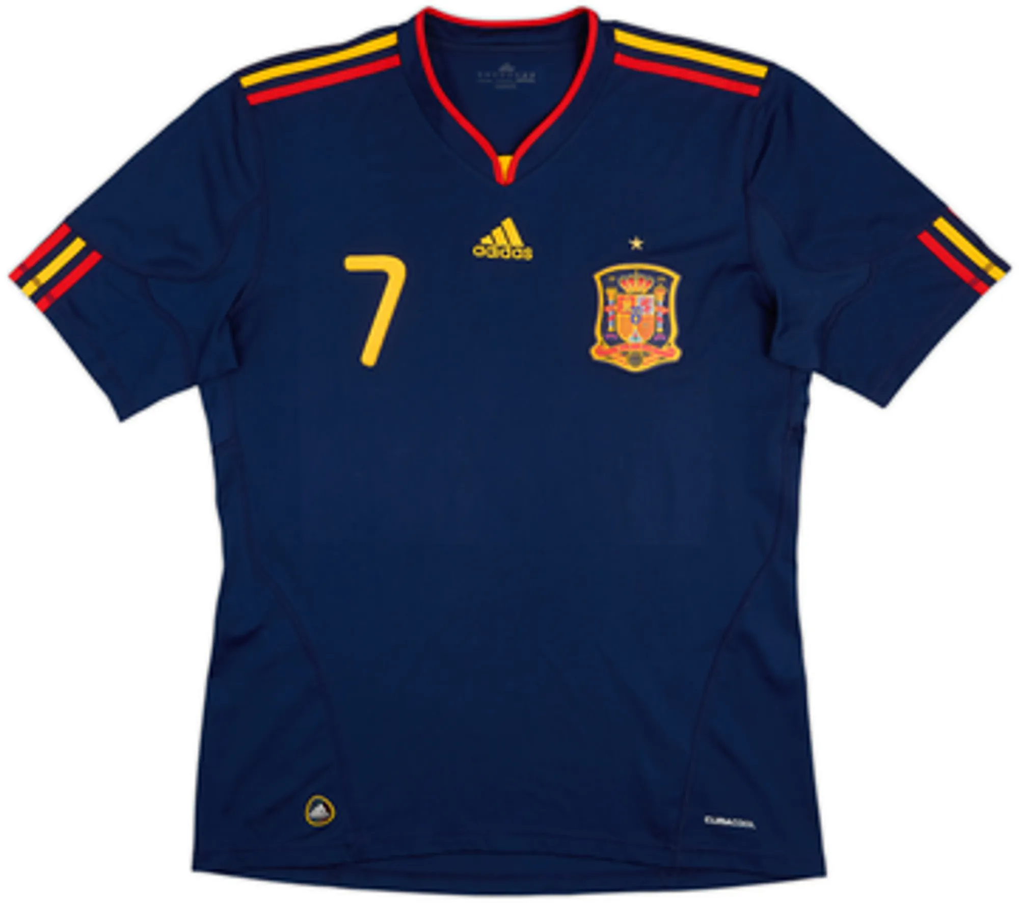 2010-11 Spain Away Shirt David Villa #7 - 6/10 - (L)