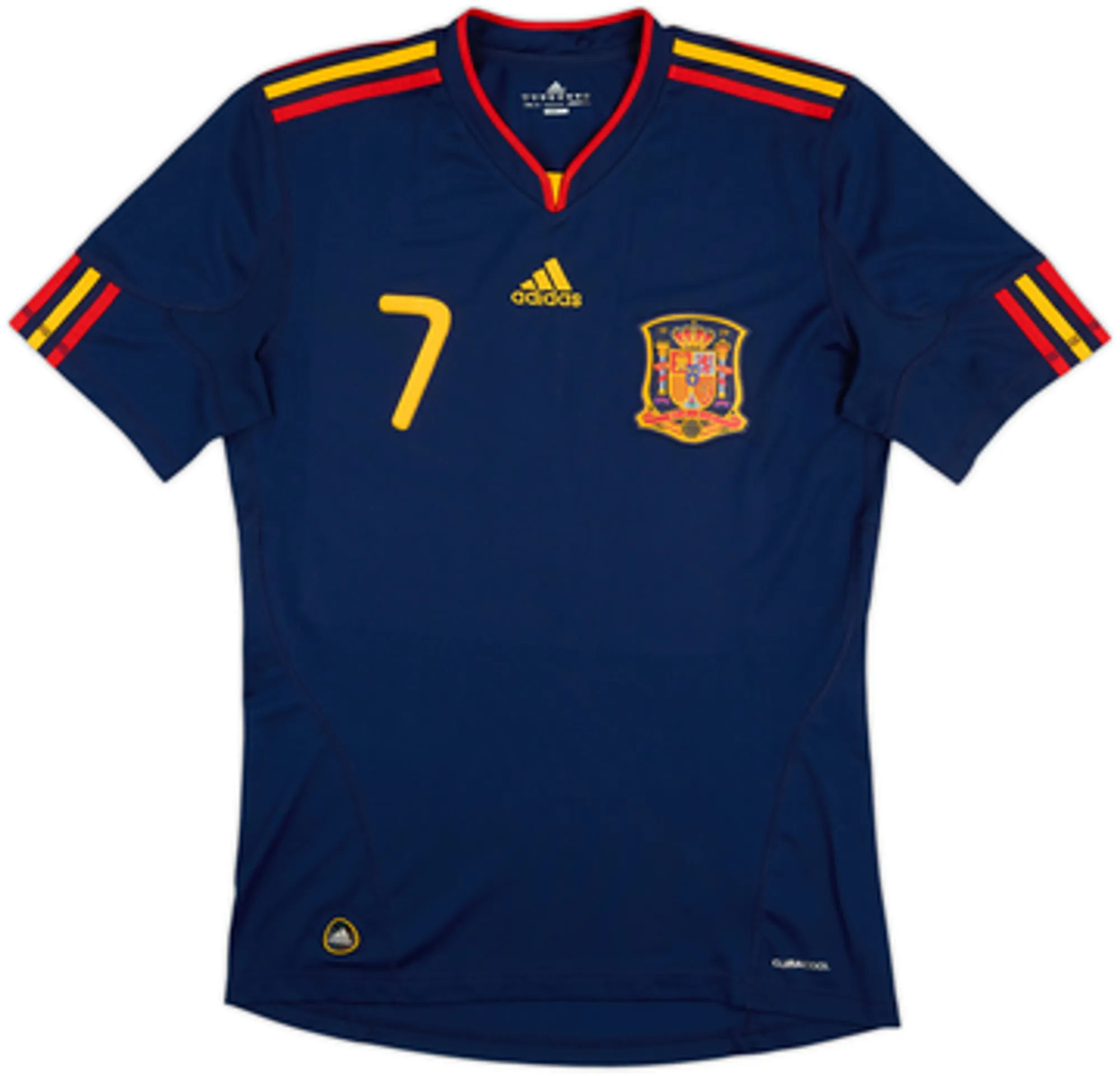 2010-11 Spain Away Shirt David Villa #7 - 9/10 - (M)