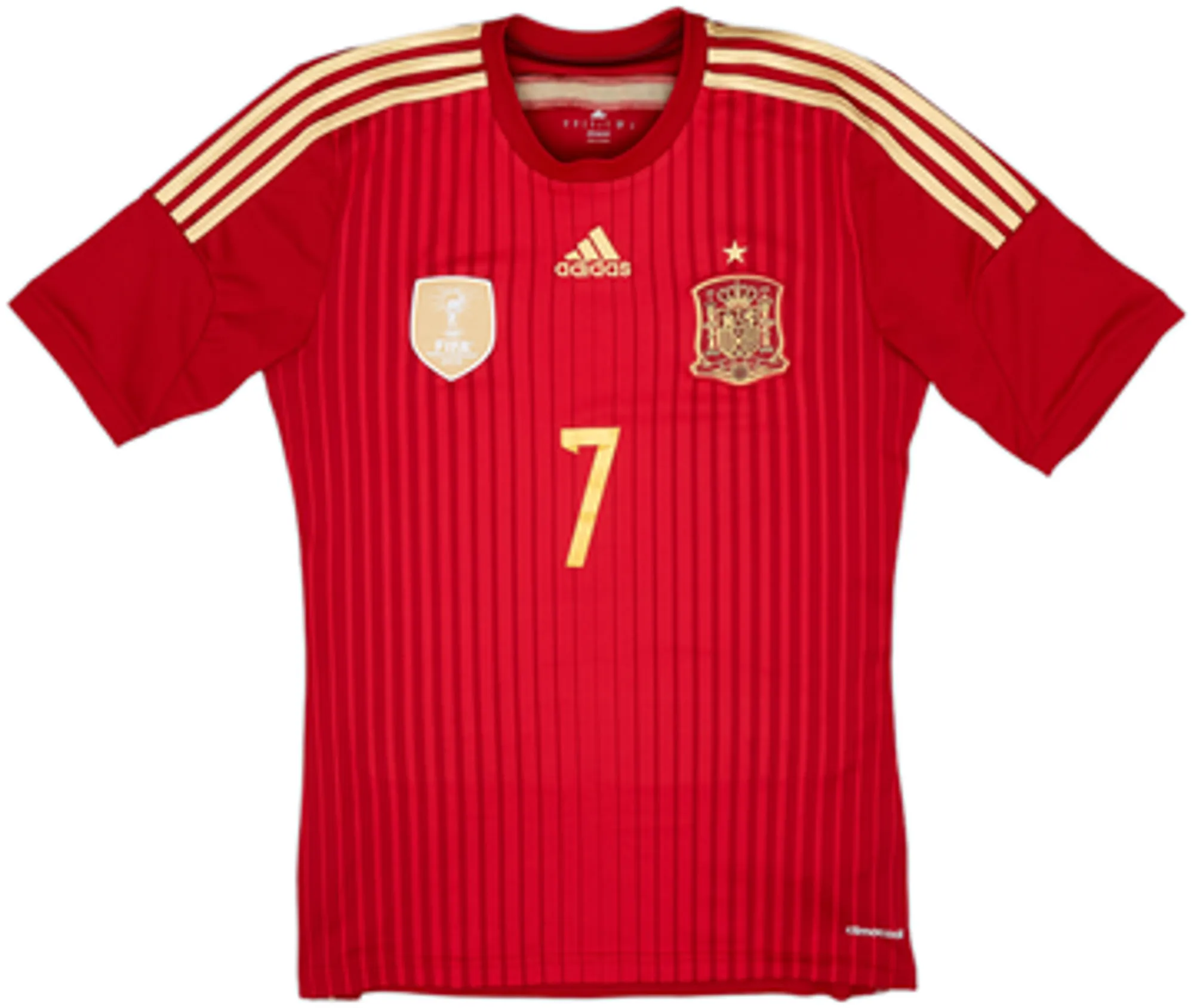 2013-15 Spain Home Shirt David Villa #7 - 7/10 - (S)