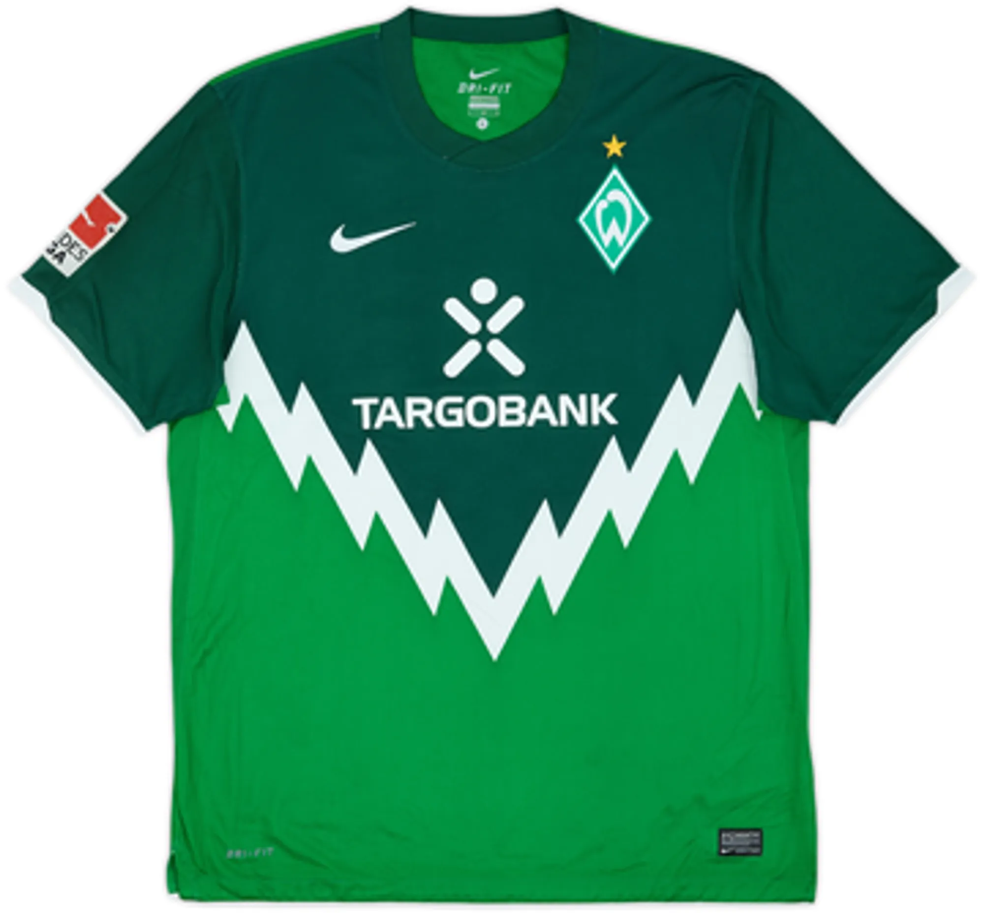 2010-11 Werder Bremen Home Shirt Hunt #14 - 6/10 - (L)