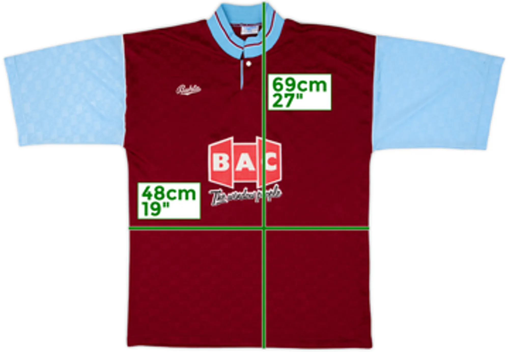 1990-91 West Ham Home Shirt - 9/10 - (S)