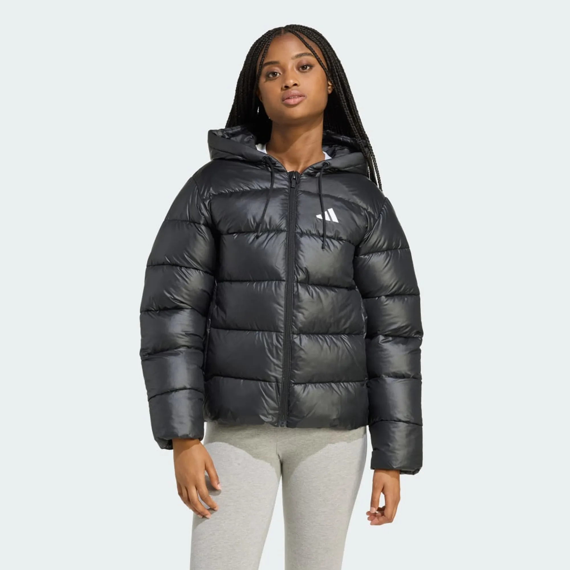 adidas Essentials CLIMAWARM Synthetic Down Puffer Hooded Jackets