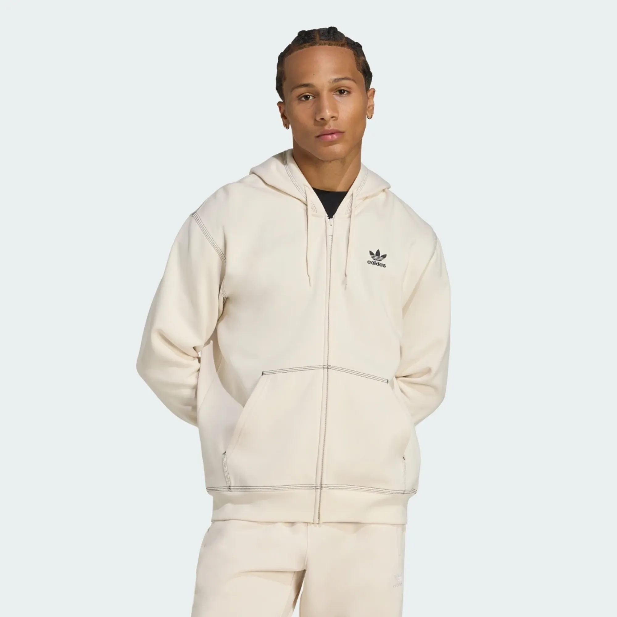adidas Essentials Trefoil Full-Zip Hoodie