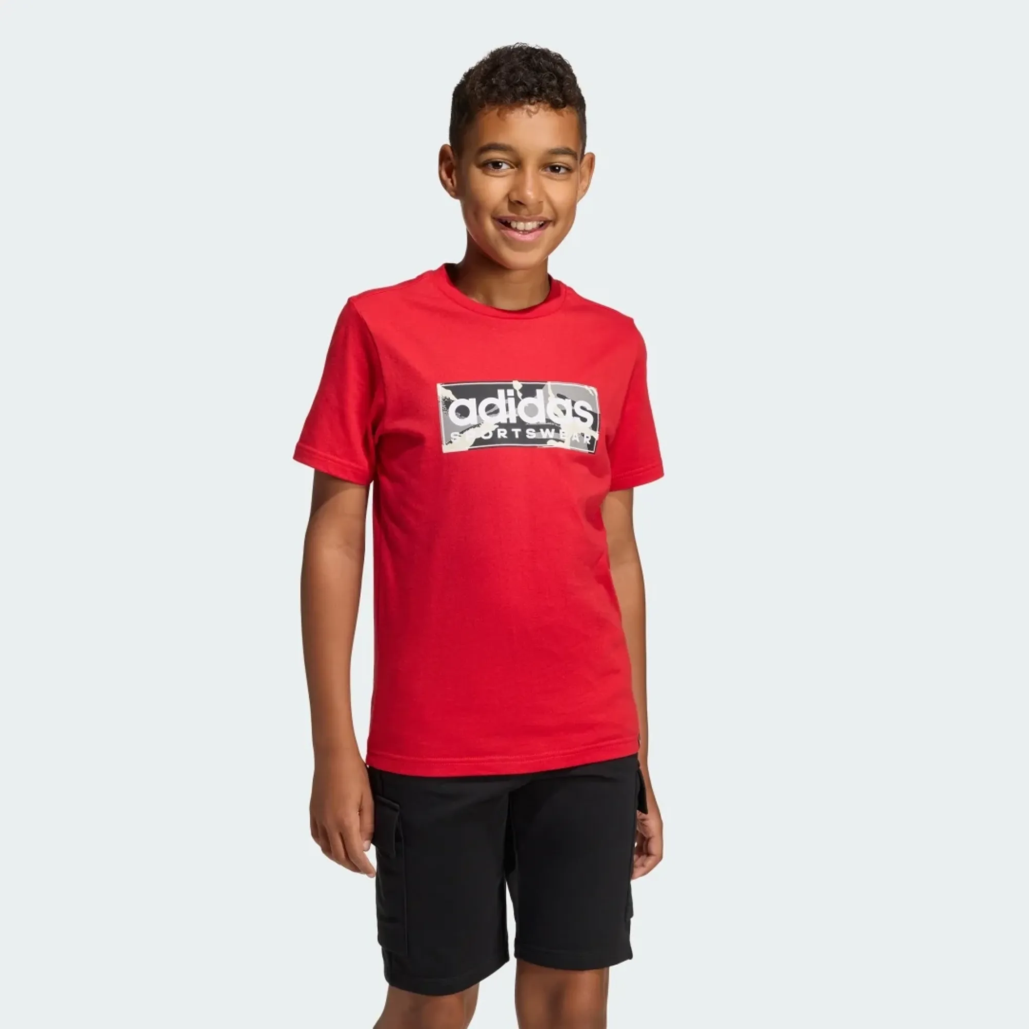 adidas Camo Linear Graphic T-Shirt Kids