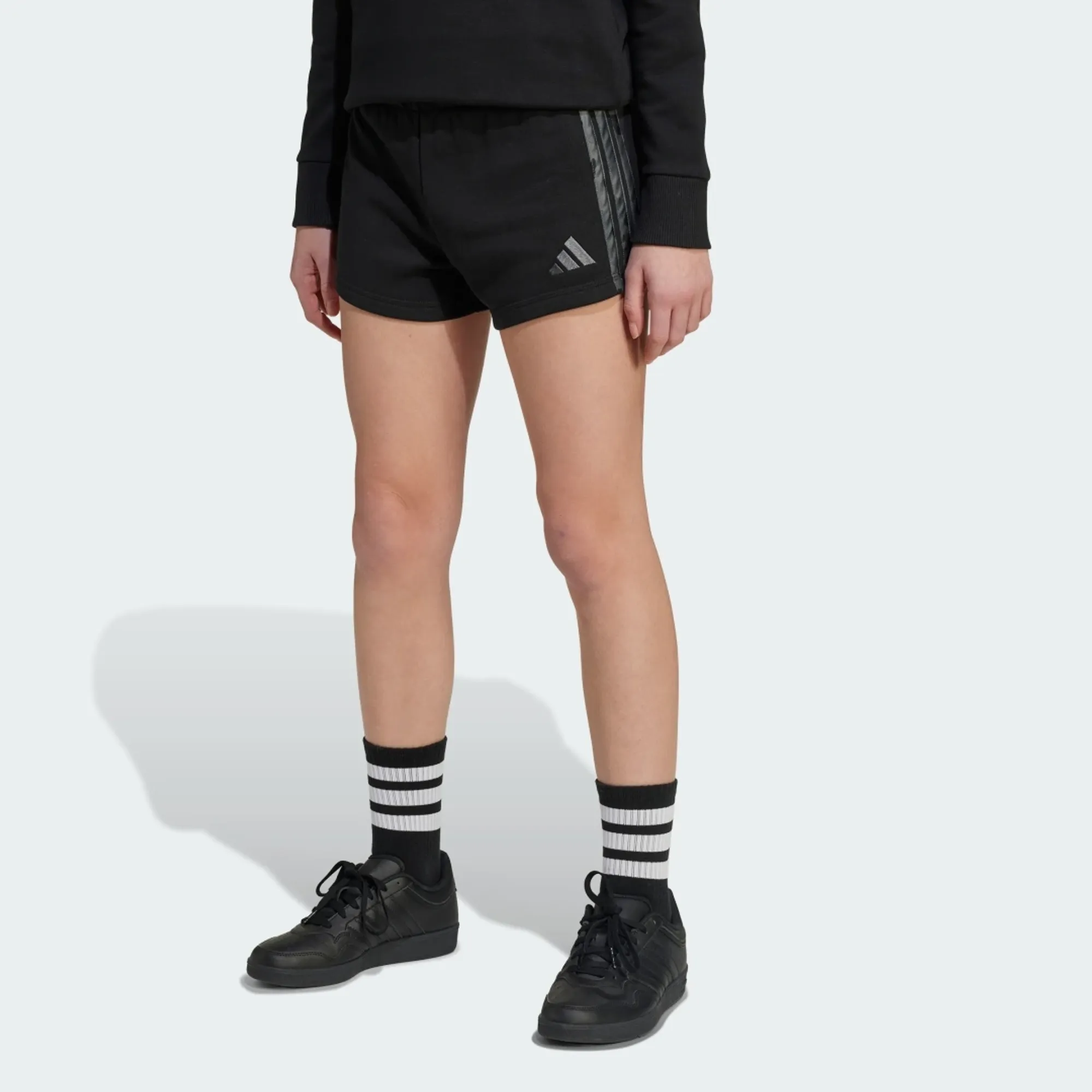 adidas adidas Girls 3-Stripes Animal French Terry Shorts Kids